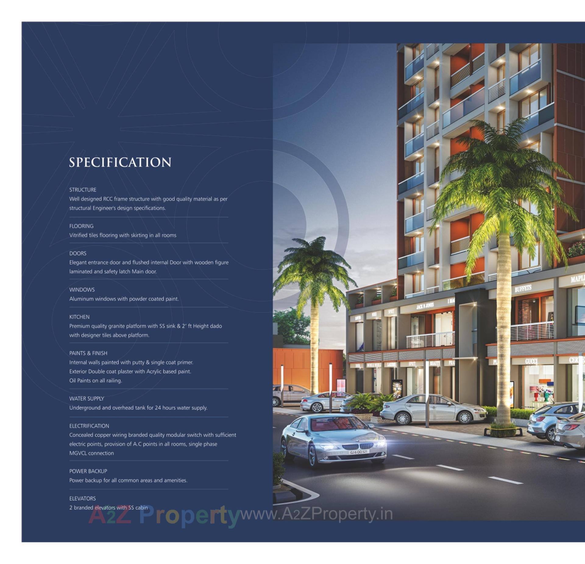 3D Elevation of real estate project Visamo Luxuria located at Anand, Anand, Gujarat