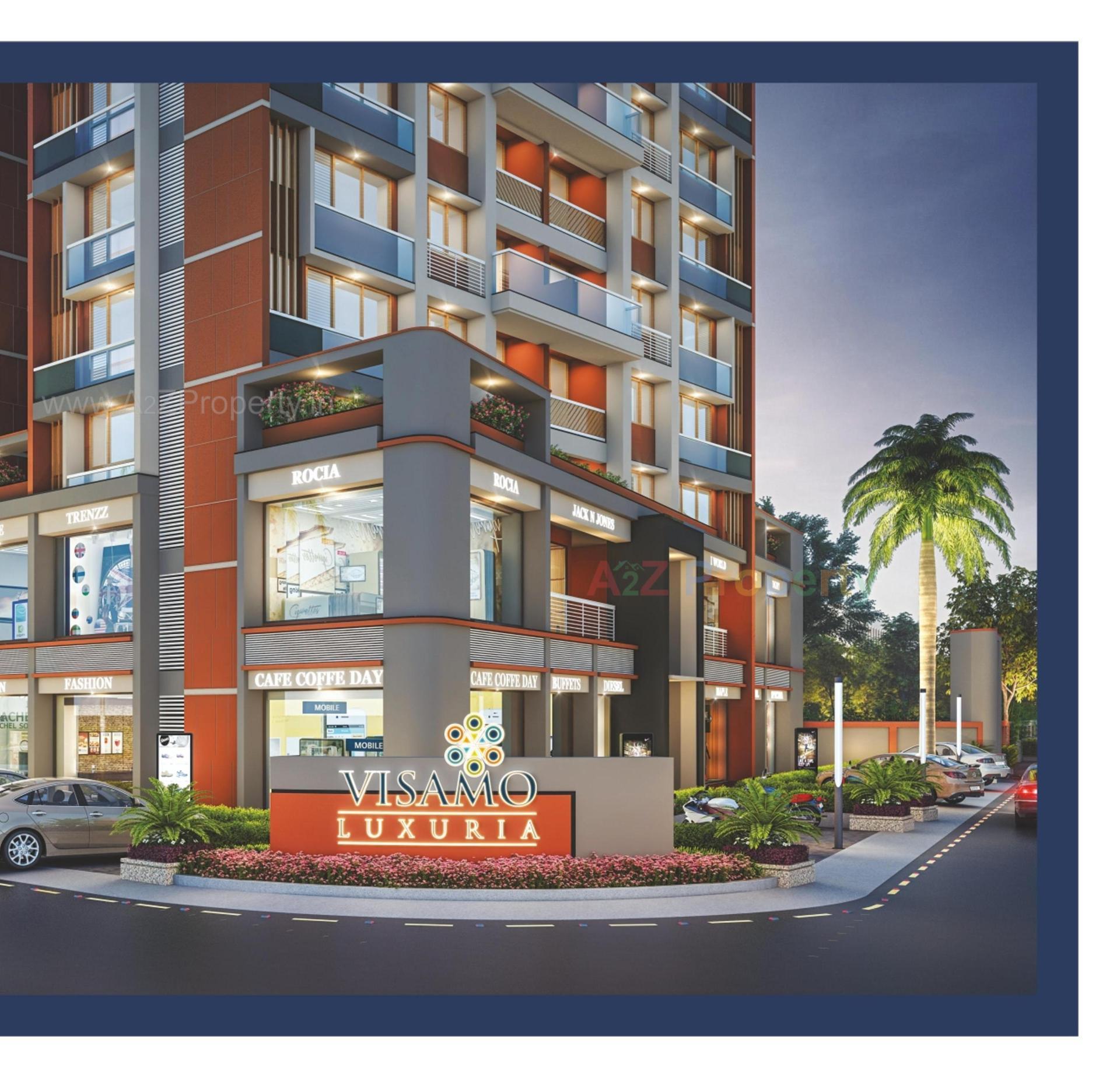 3D Elevation of real estate project Visamo Luxuria located at Anand, Anand, Gujarat