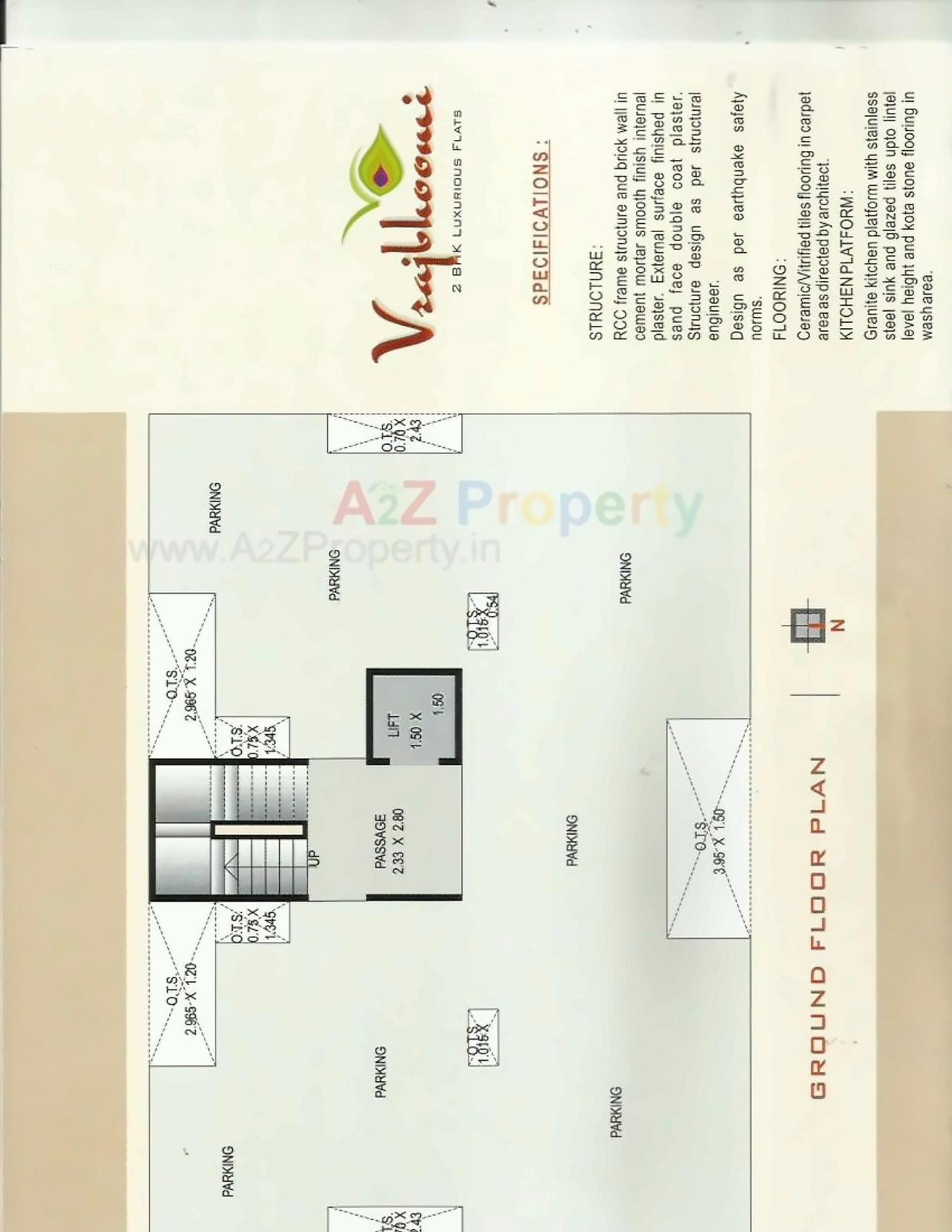 Layout of real estate project Vrajbhoomi located at Vallabh-vidhyanagar, Anand, Gujarat