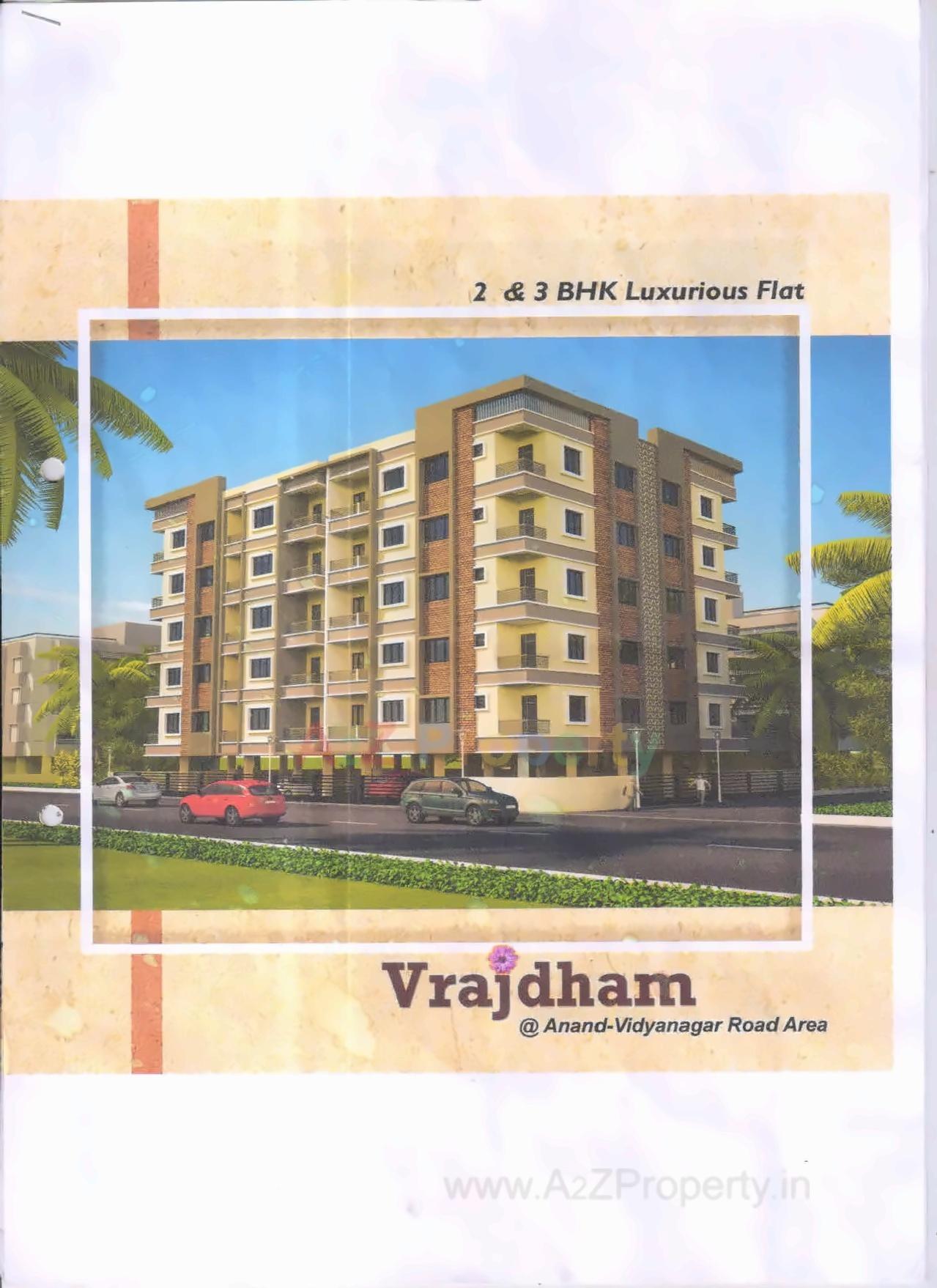 3D Elevation of real estate project Vrajdham located at Vallabh-vidhyanagar, Anand, Gujarat