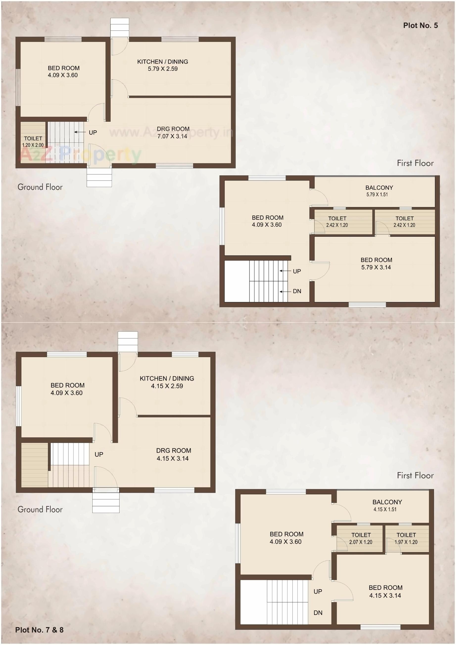 Layout of real estate project Vrundavan Bunglows located at Karamsad, Anand, Gujarat