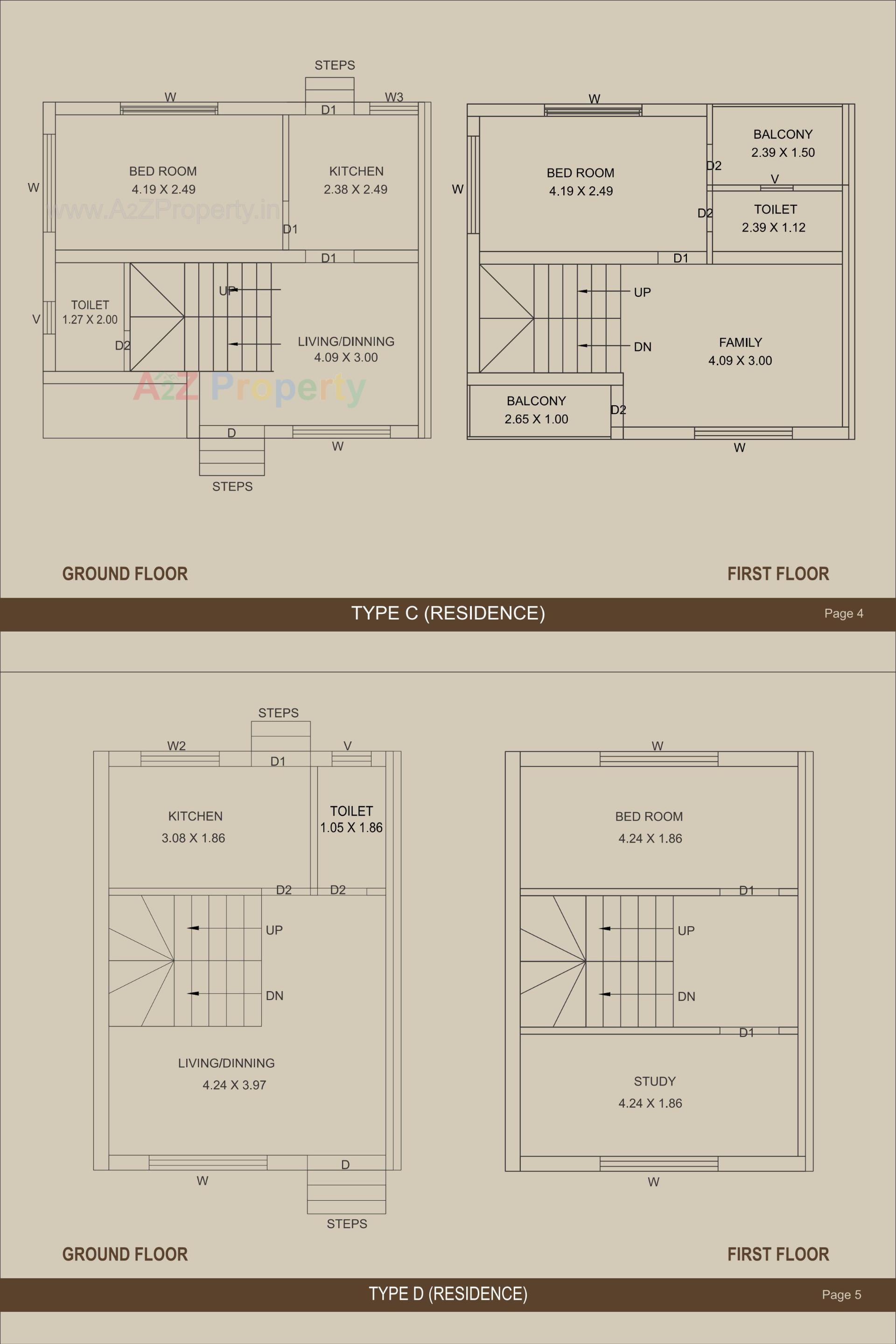 Layout of real estate project Vrundavan Residency located at Bakrol, Anand, Gujarat