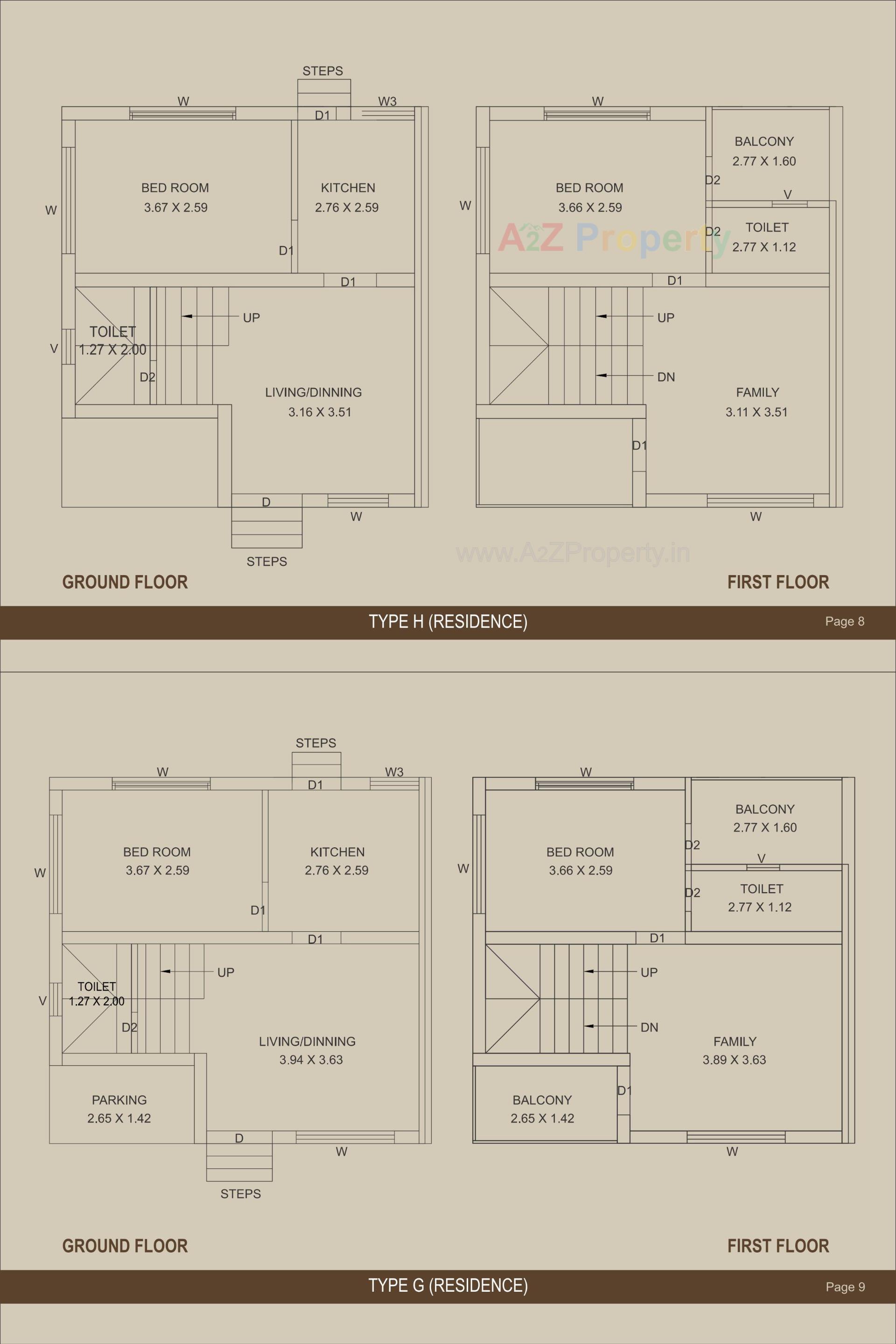 Layout of real estate project Vrundavan Residency located at Bakrol, Anand, Gujarat