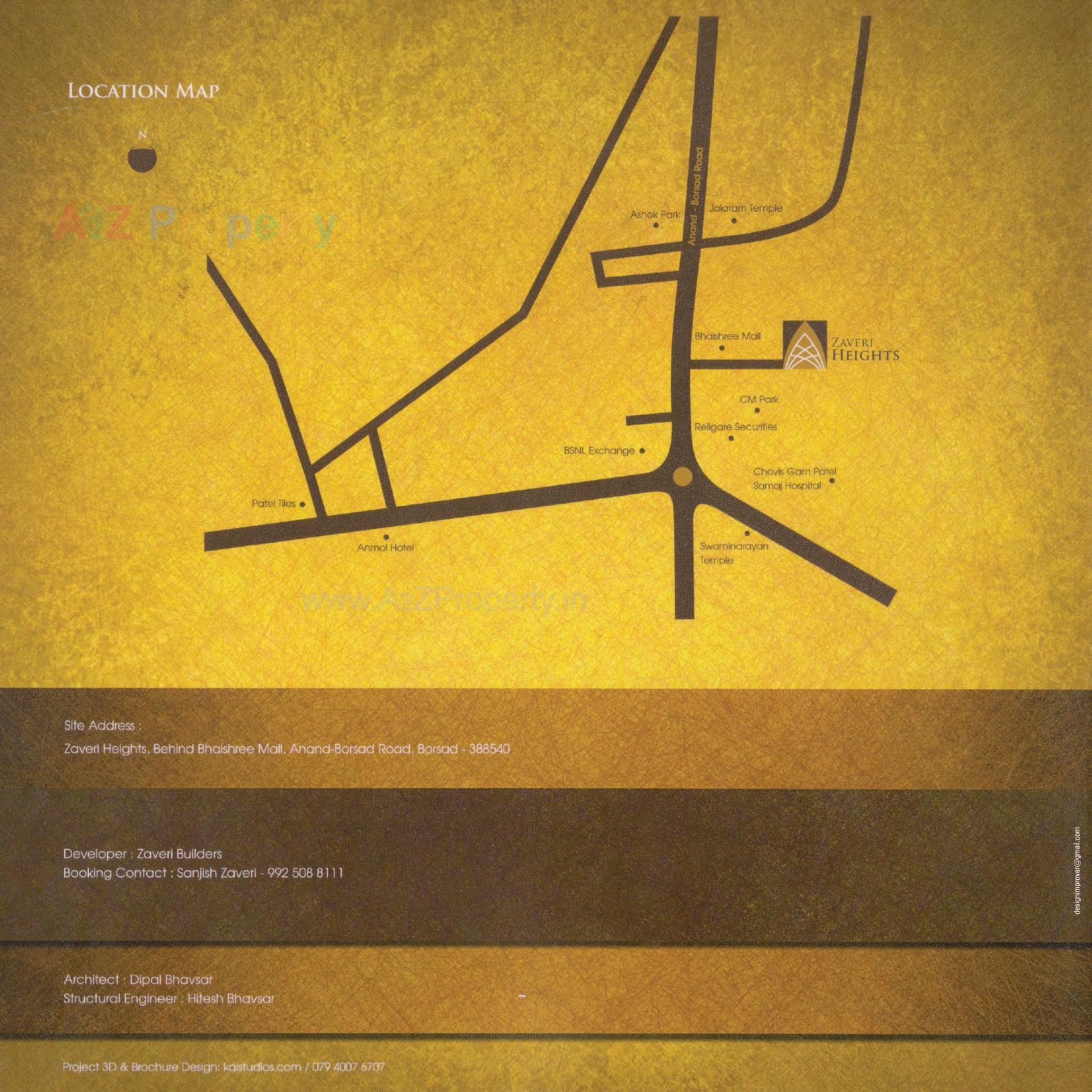  of real estate project Zaveri Heights located at Borsad, Anand, Gujarat