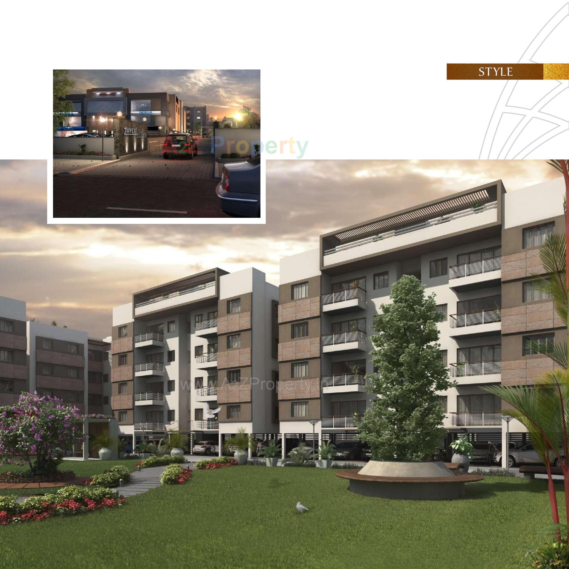 3D Elevation of real estate project Zaveri Heights located at Borsad, Anand, Gujarat