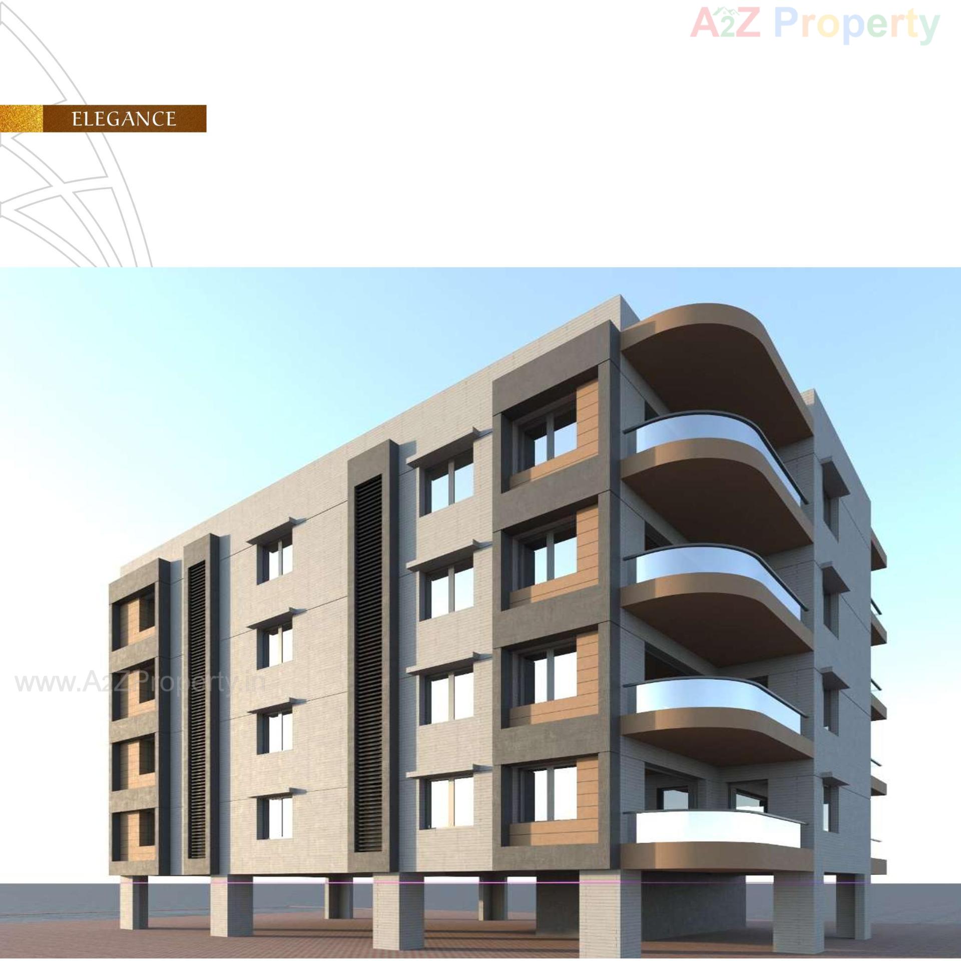 3D Elevation of real estate project Zaveri Heights located at Borsad, Anand, Gujarat