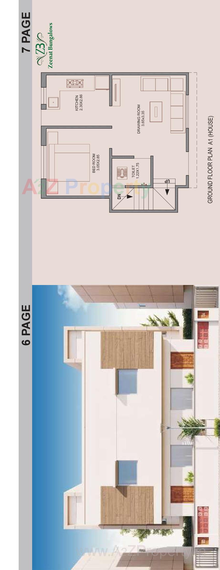 Layout of real estate project Zeenat Bungalows located at Anand, Anand, Gujarat
