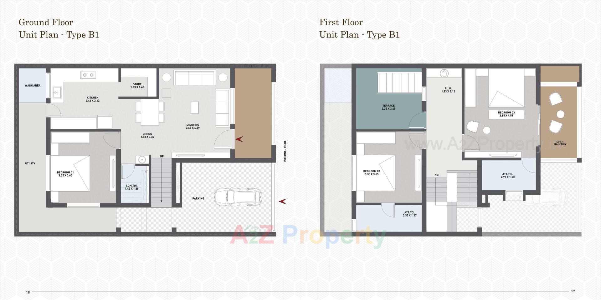 Layout of real estate project Nandan Parisar located at Modasa, Aravalli, Gujarat
