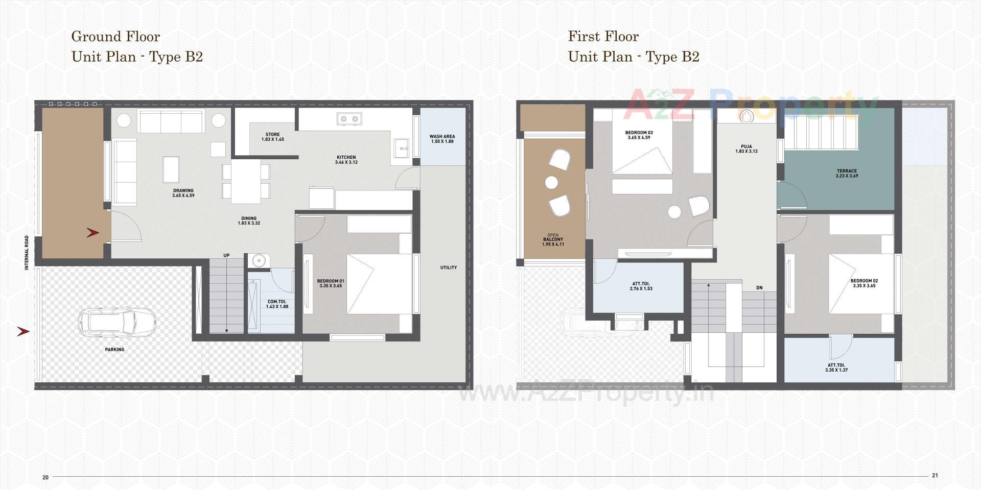 Layout of real estate project Nandan Parisar located at Modasa, Aravalli, Gujarat