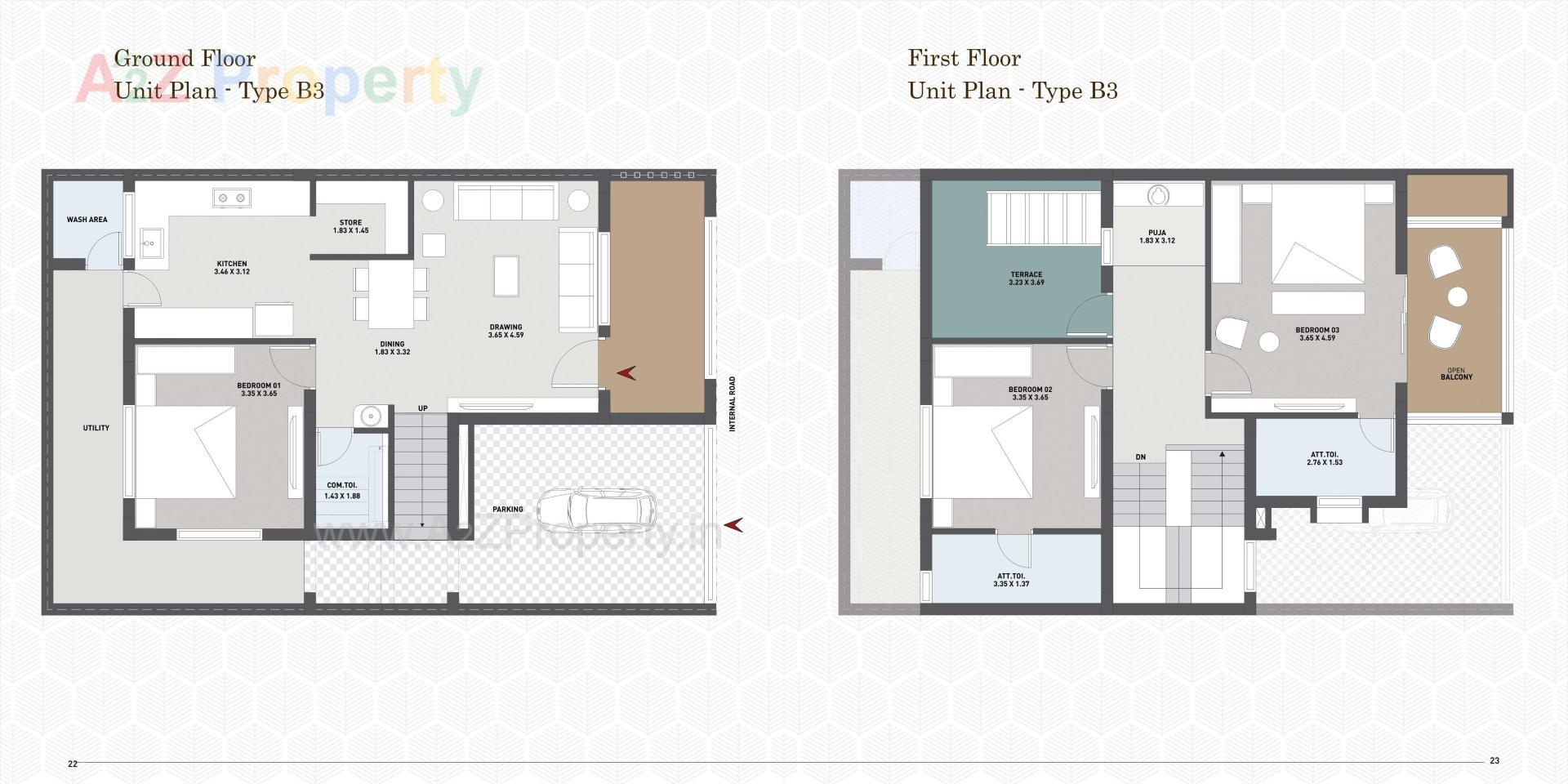 Layout of real estate project Nandan Parisar located at Modasa, Aravalli, Gujarat