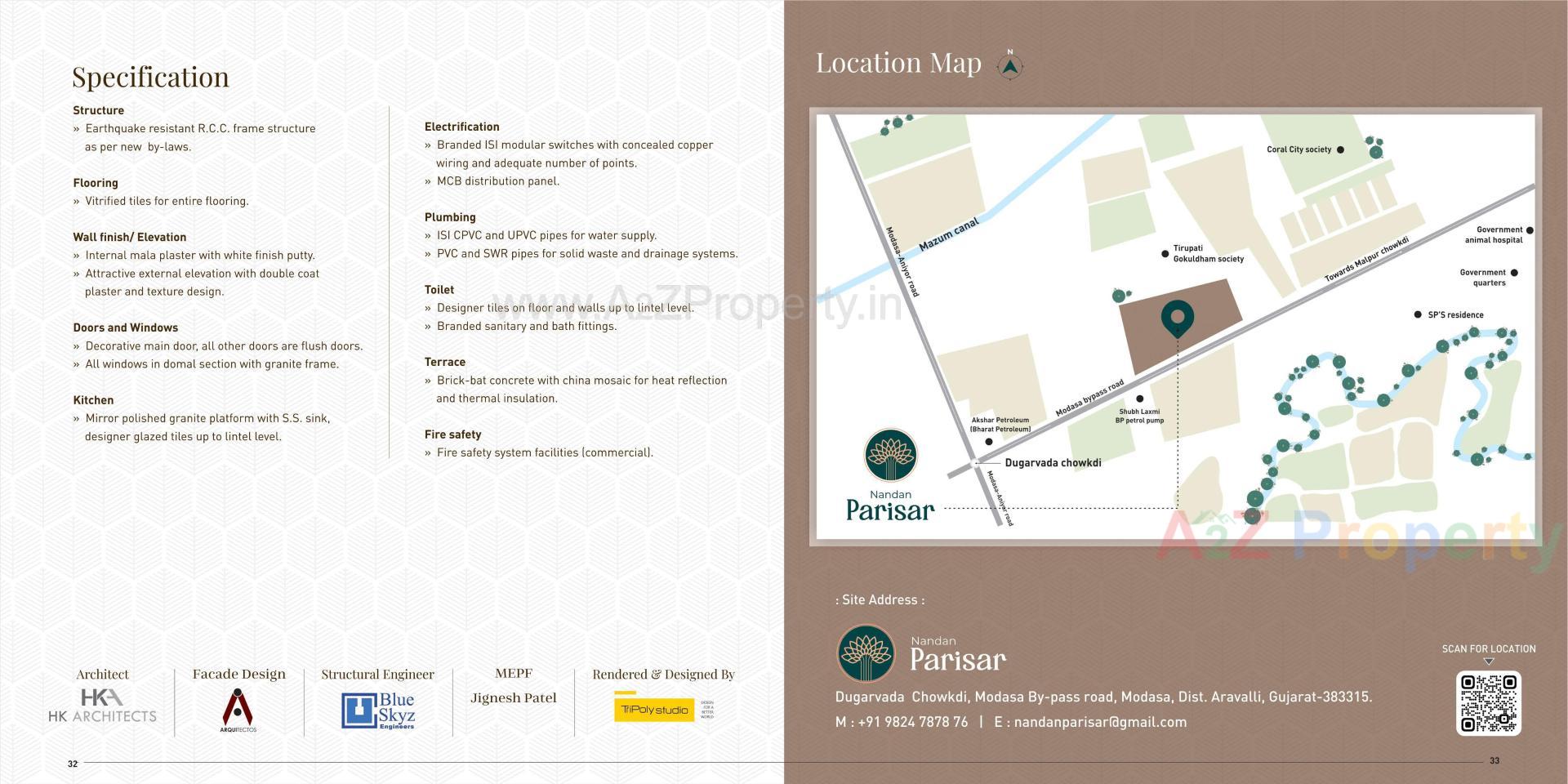  of real estate project Nandan Parisar located at Modasa, Aravalli, Gujarat