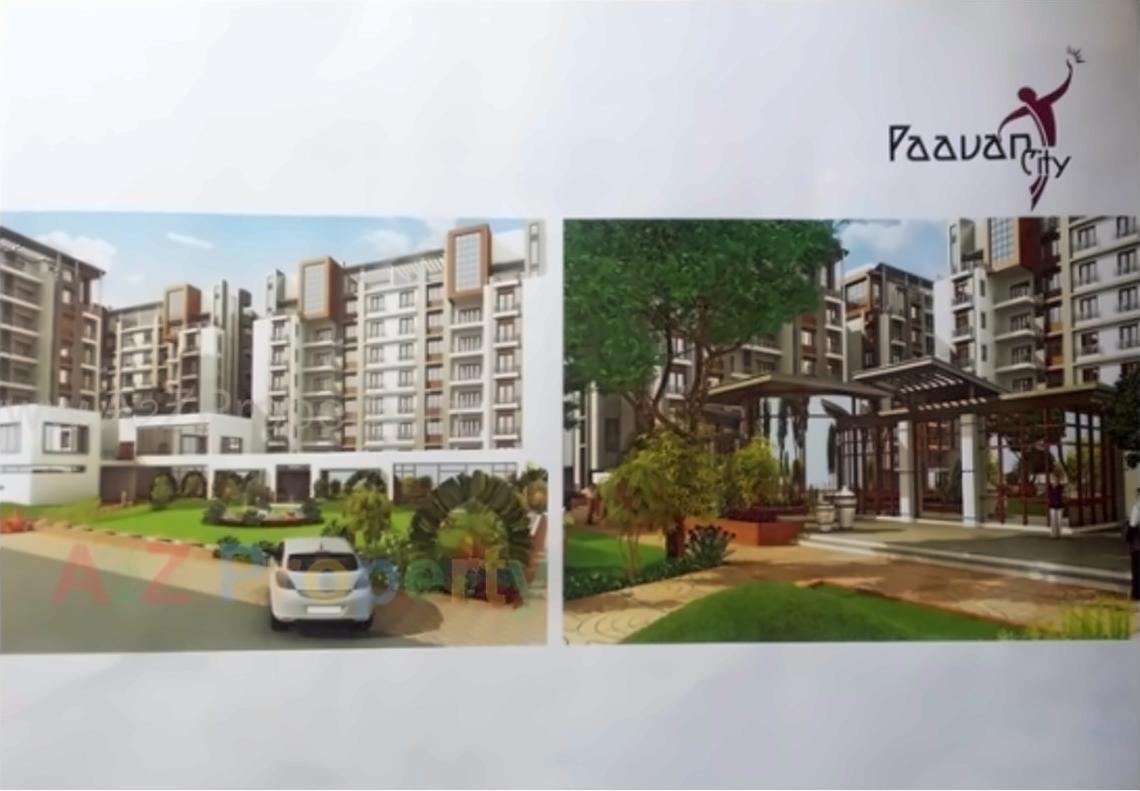 3D Elevation of real estate project Paavancity located at Modasa, Aravalli, Gujarat