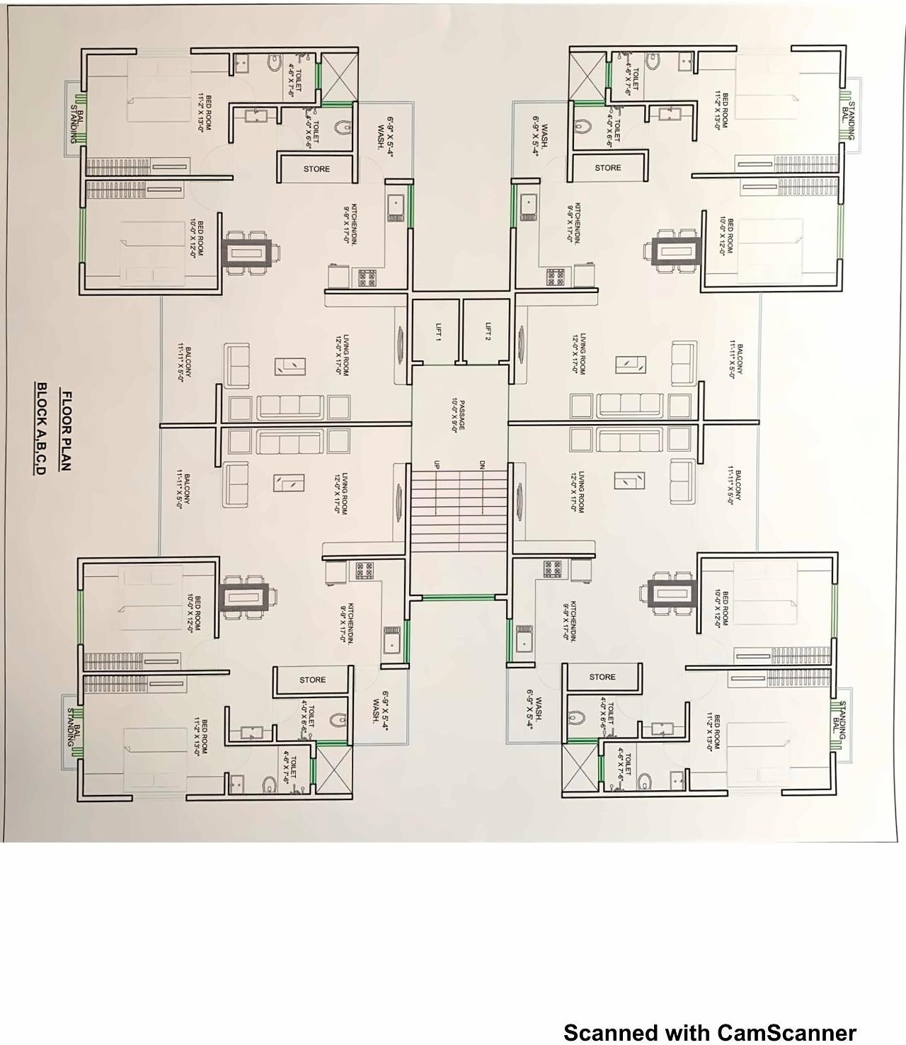 Layout of real estate project Paavancity located at Modasa, Aravalli, Gujarat