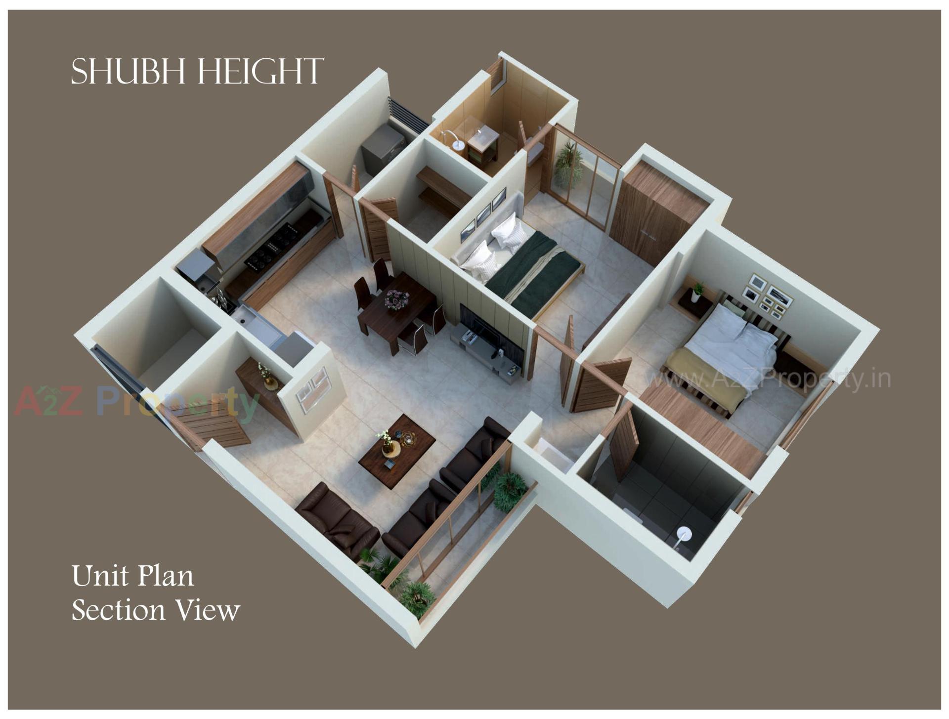 Layout of real estate project Shubh Height located at Modasa, Aravalli, Gujarat