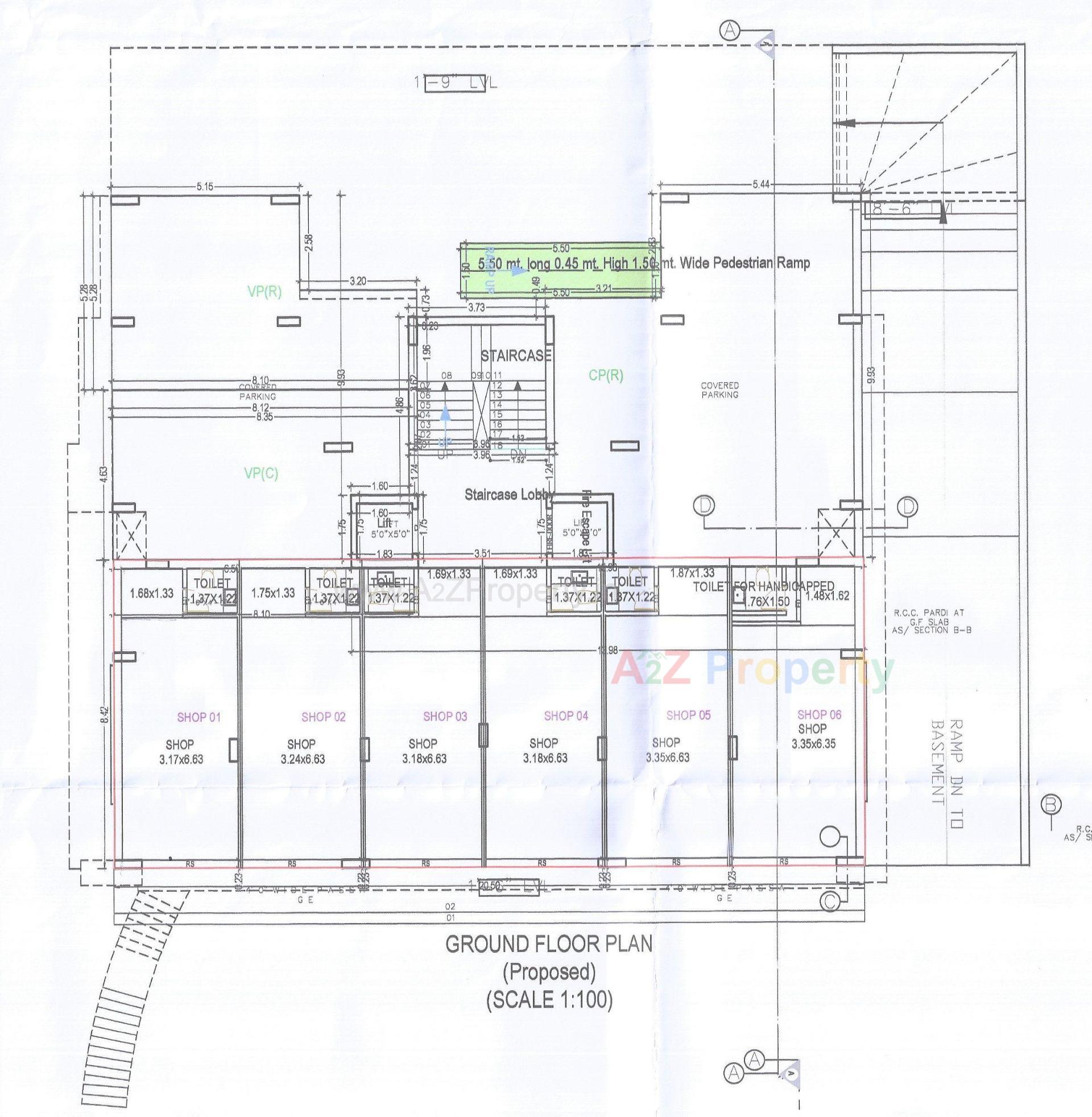 Layout of real estate project Shubh Height located at Modasa, Aravalli, Gujarat