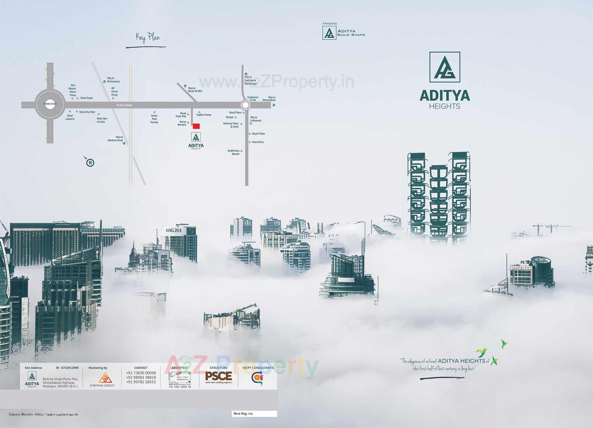  of real estate project Aditya Heights located at Palanpur, Banaskantha, Gujarat