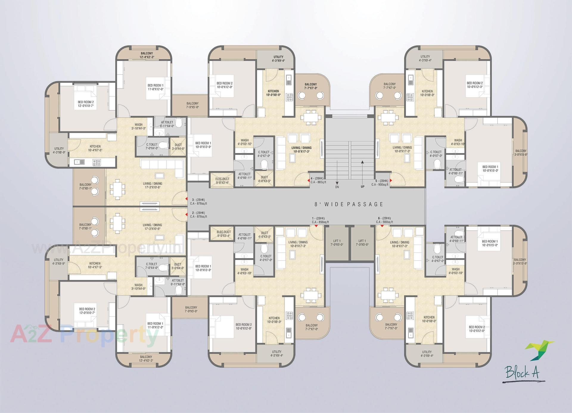 Layout of real estate project Aditya Heights located at Palanpur, Banaskantha, Gujarat