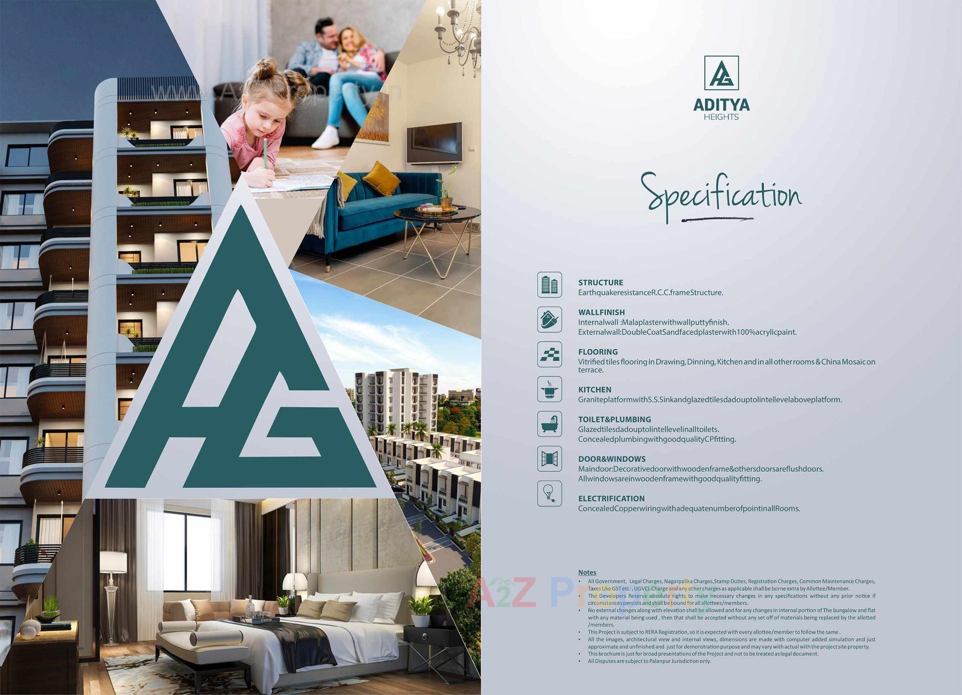  of real estate project Aditya Heights located at Palanpur, Banaskantha, Gujarat