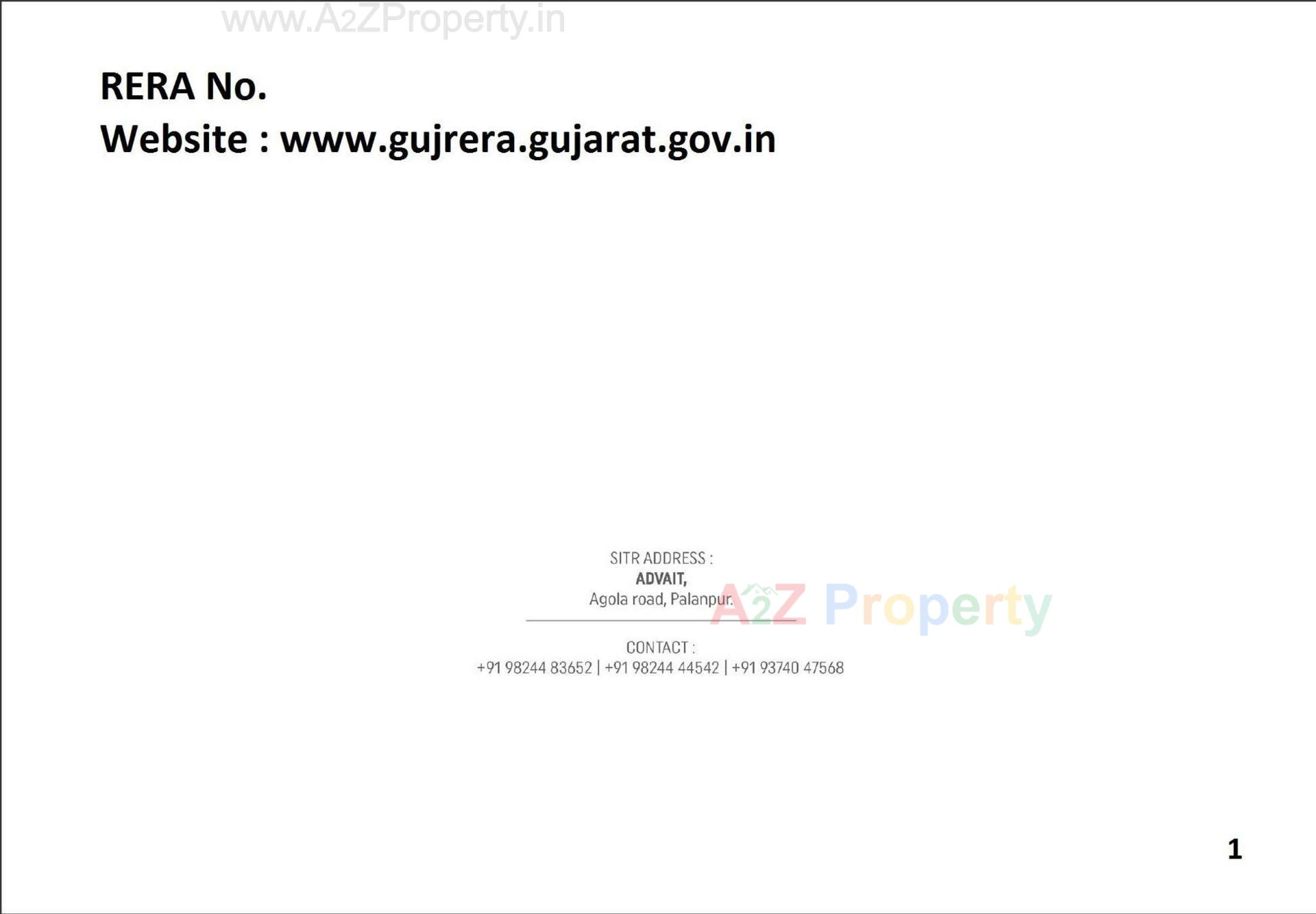  of real estate project Advait By Akshatam located at Palanpur, Banaskantha, Gujarat