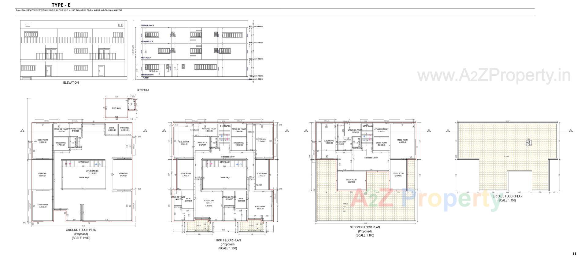 Layout of real estate project Advait By Akshatam located at Palanpur, Banaskantha, Gujarat