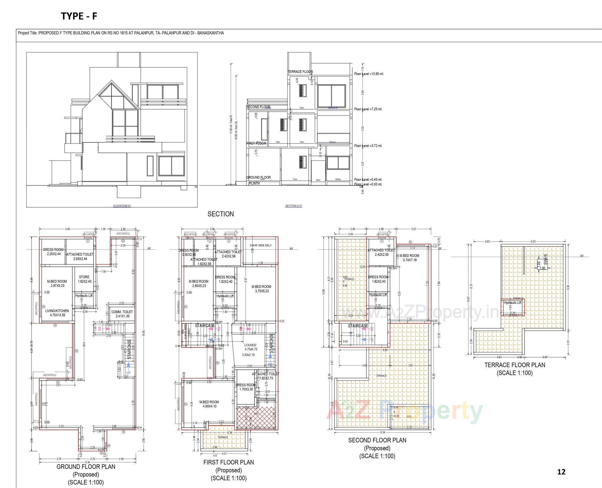 Layout of real estate project Advait By Akshatam located at Palanpur, Banaskantha, Gujarat
