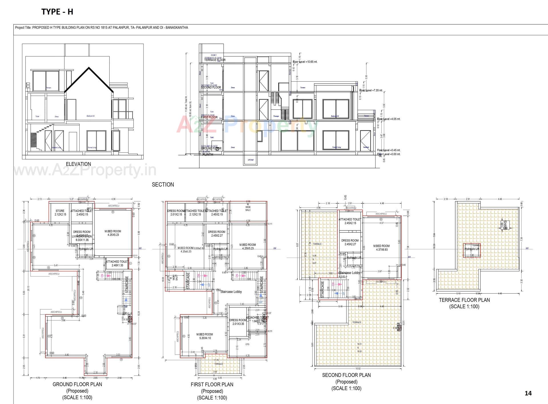 Layout of real estate project Advait By Akshatam located at Palanpur, Banaskantha, Gujarat
