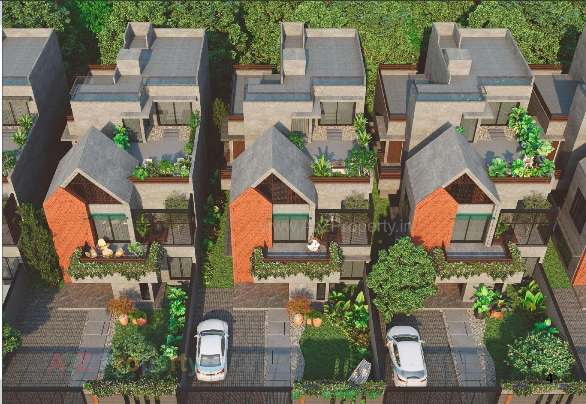 3D Elevation of real estate project Advait By Akshatam located at Palanpur, Banaskantha, Gujarat