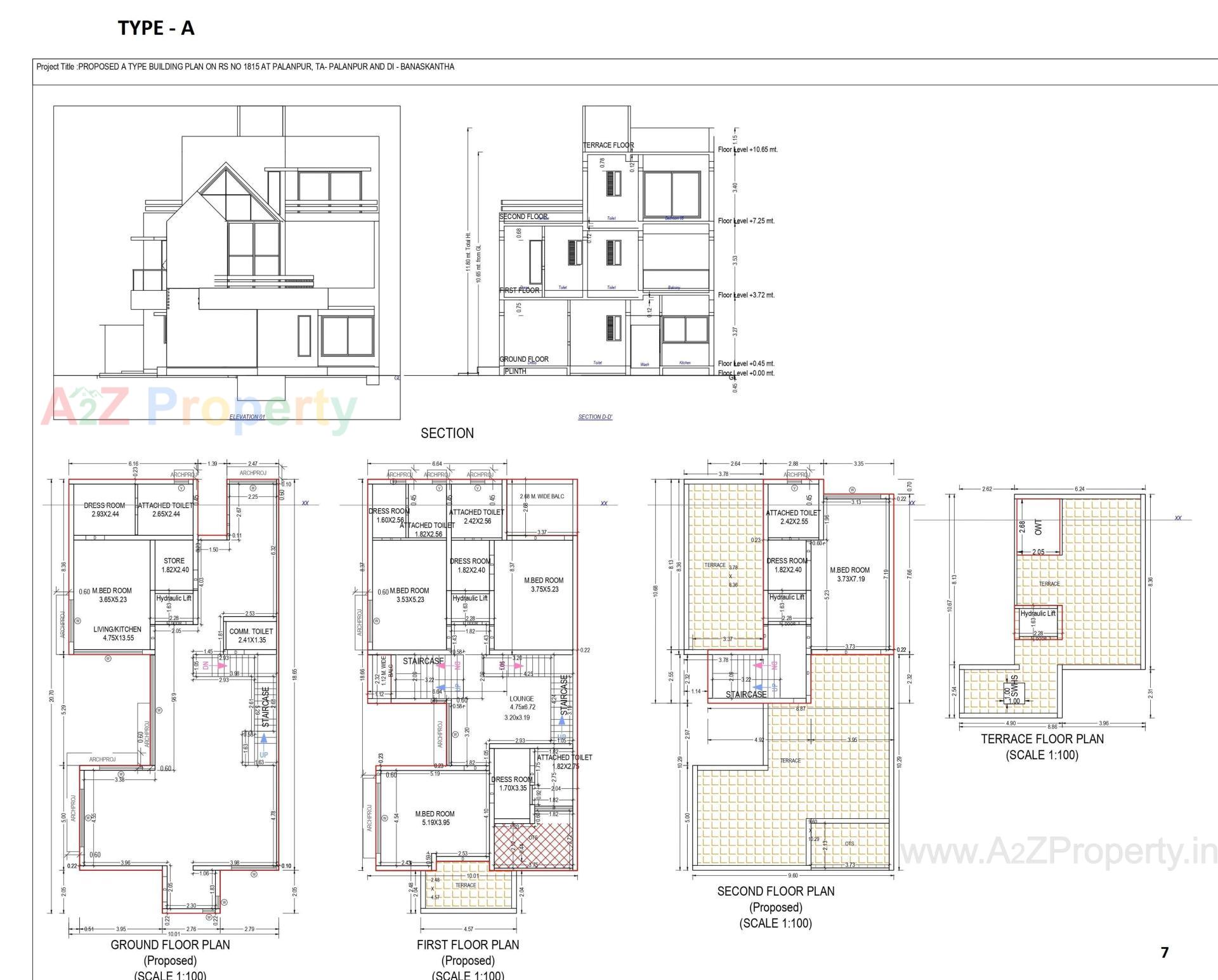 Layout of real estate project Advait By Akshatam located at Palanpur, Banaskantha, Gujarat
