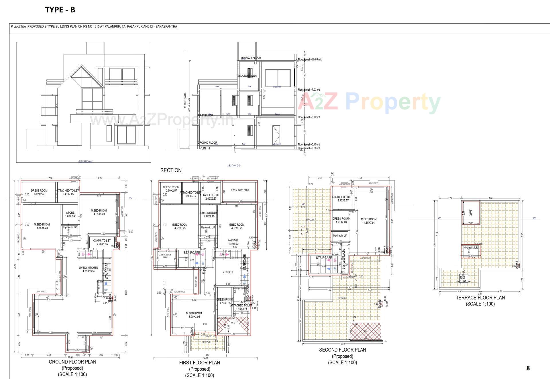 Layout of real estate project Advait By Akshatam located at Palanpur, Banaskantha, Gujarat