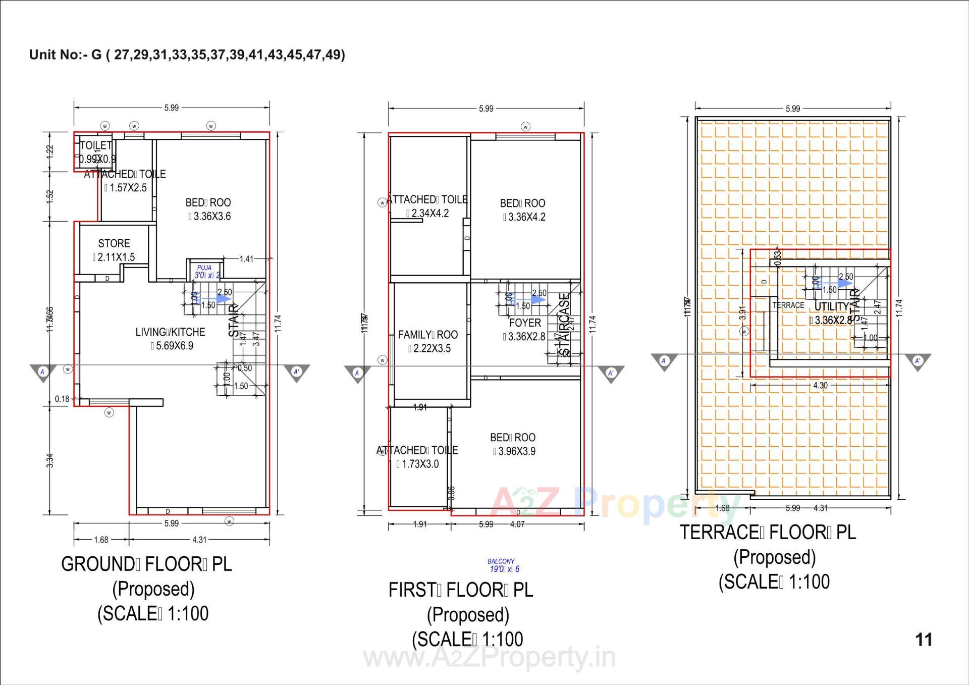 Layout of real estate project Akshardham Residency located at Palanpur, Banaskantha, Gujarat