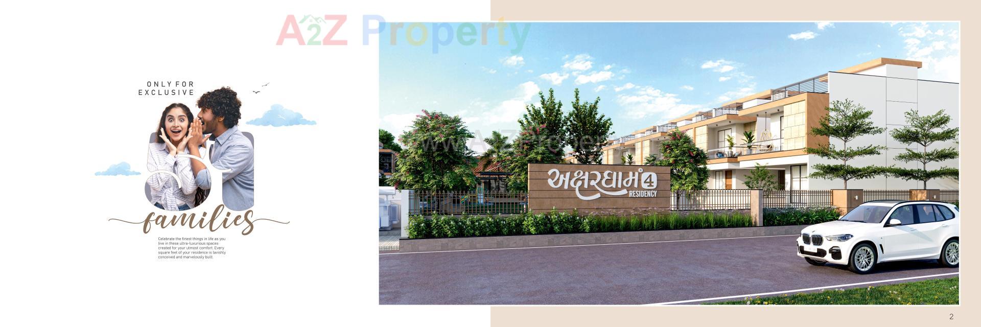 3D Elevation of real estate project Akshardham Residency located at Palanpur, Banaskantha, Gujarat