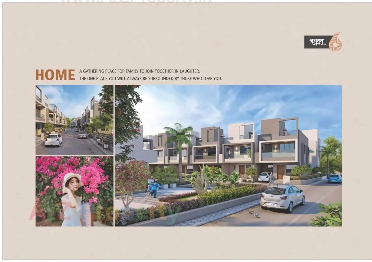 3D Elevation of real estate project Akshatam located at Banaskantha, Banaskantha, Gujarat