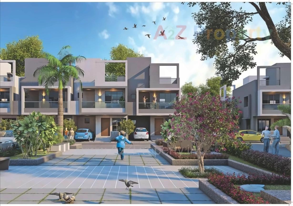 3D Elevation of real estate project Akshatam located at Banaskantha, Banaskantha, Gujarat