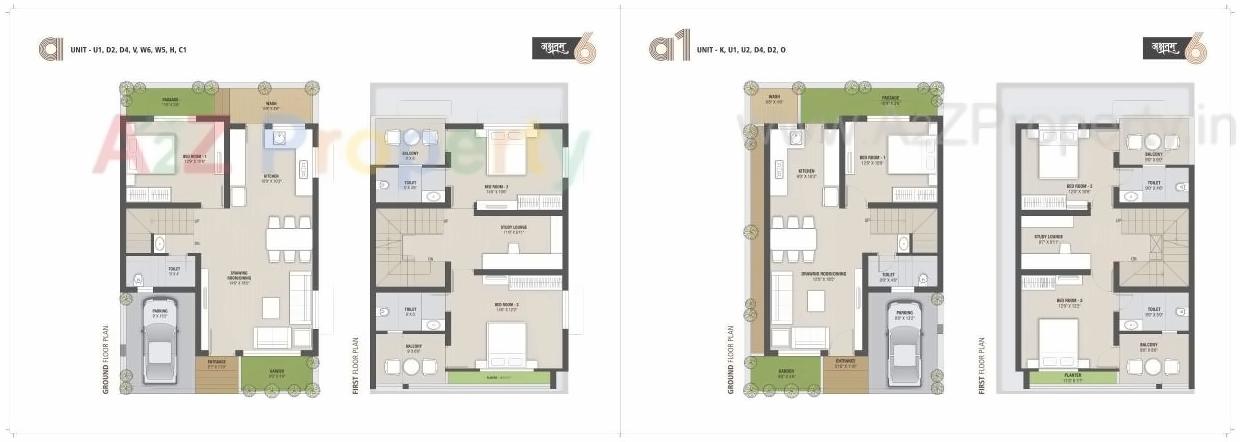 Layout of real estate project Akshatam located at Banaskantha, Banaskantha, Gujarat