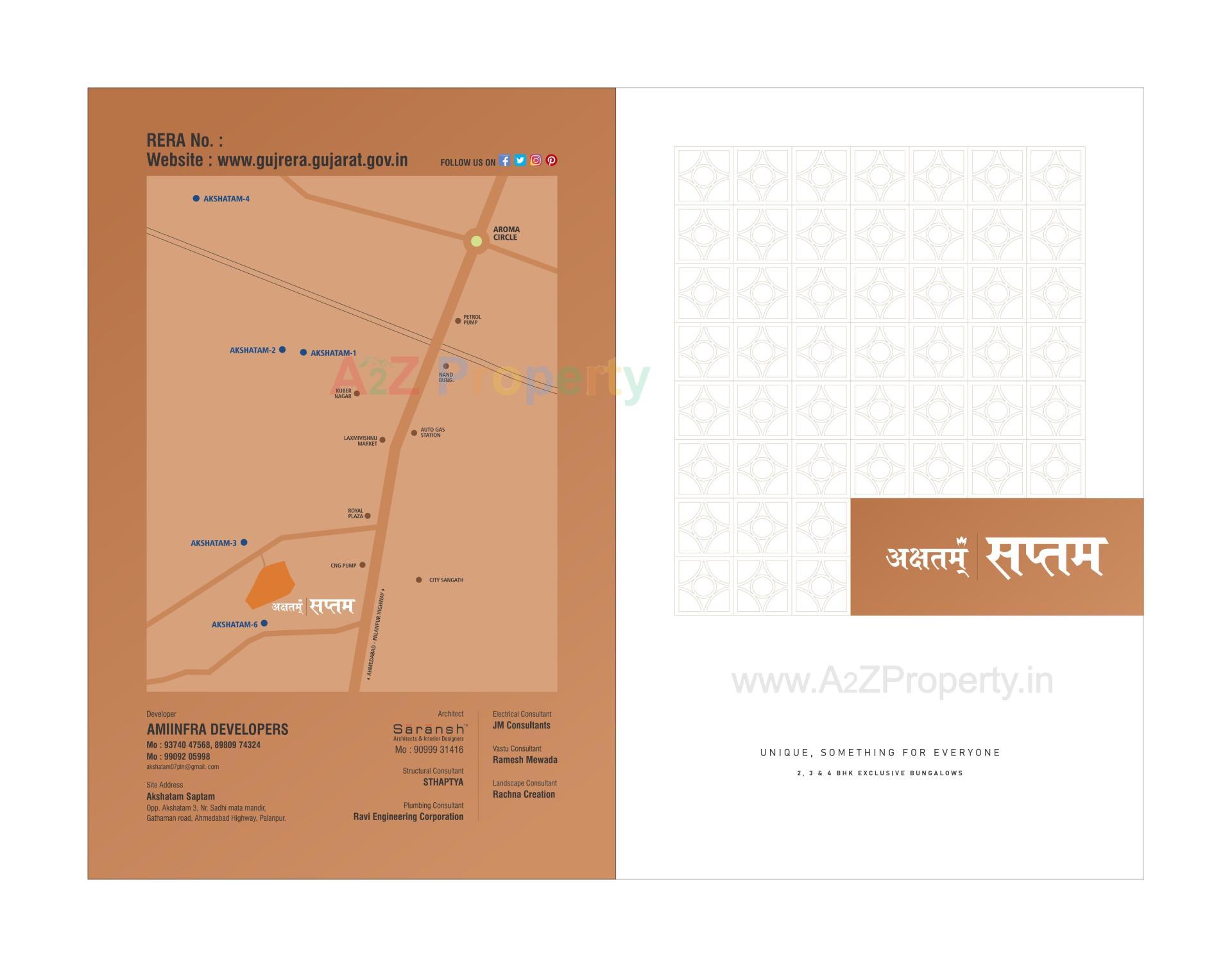  of real estate project Akshatam Saptam located at Palanpur, Banaskantha, Gujarat
