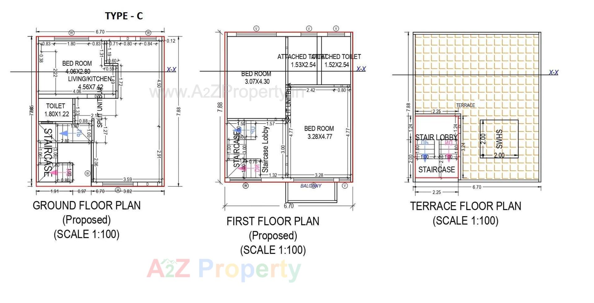 Layout of real estate project Akshatam Saptam located at Palanpur, Banaskantha, Gujarat