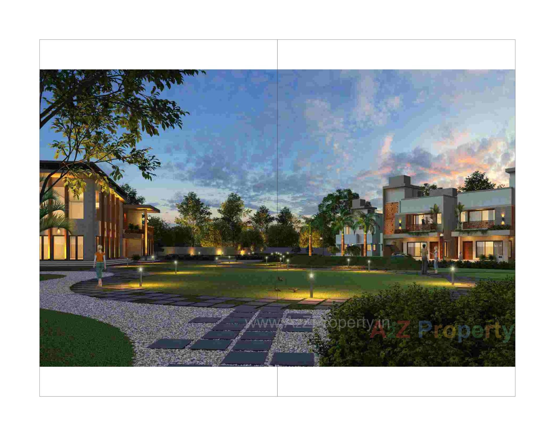 3D Elevation of real estate project Akshatam Saptam located at Palanpur, Banaskantha, Gujarat