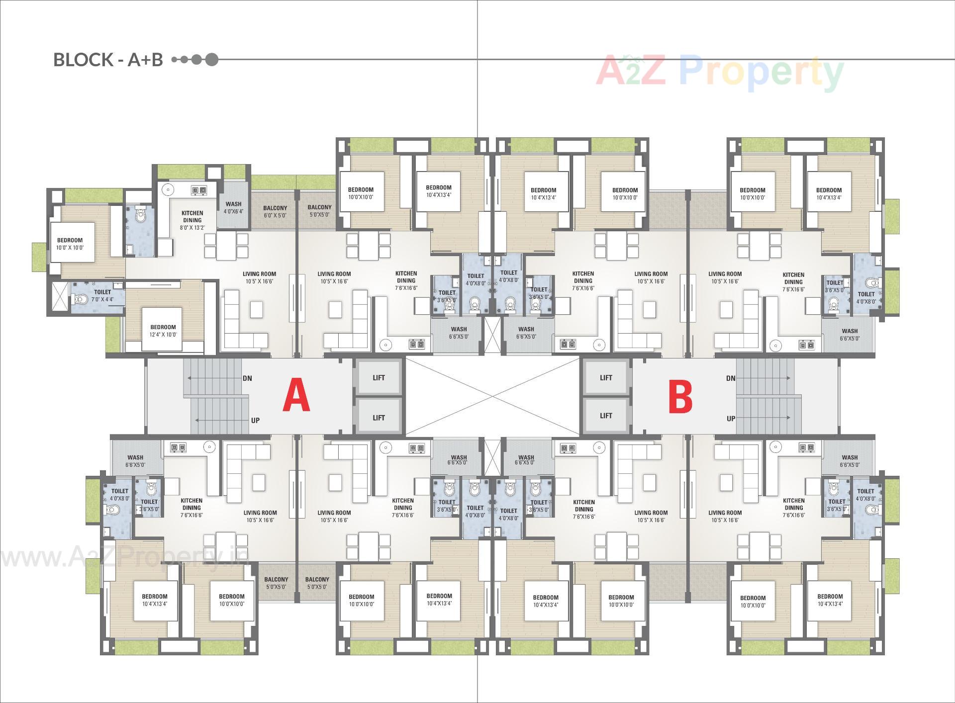 Layout of real estate project Al Hayat located at Palanpur, Banaskantha, Gujarat