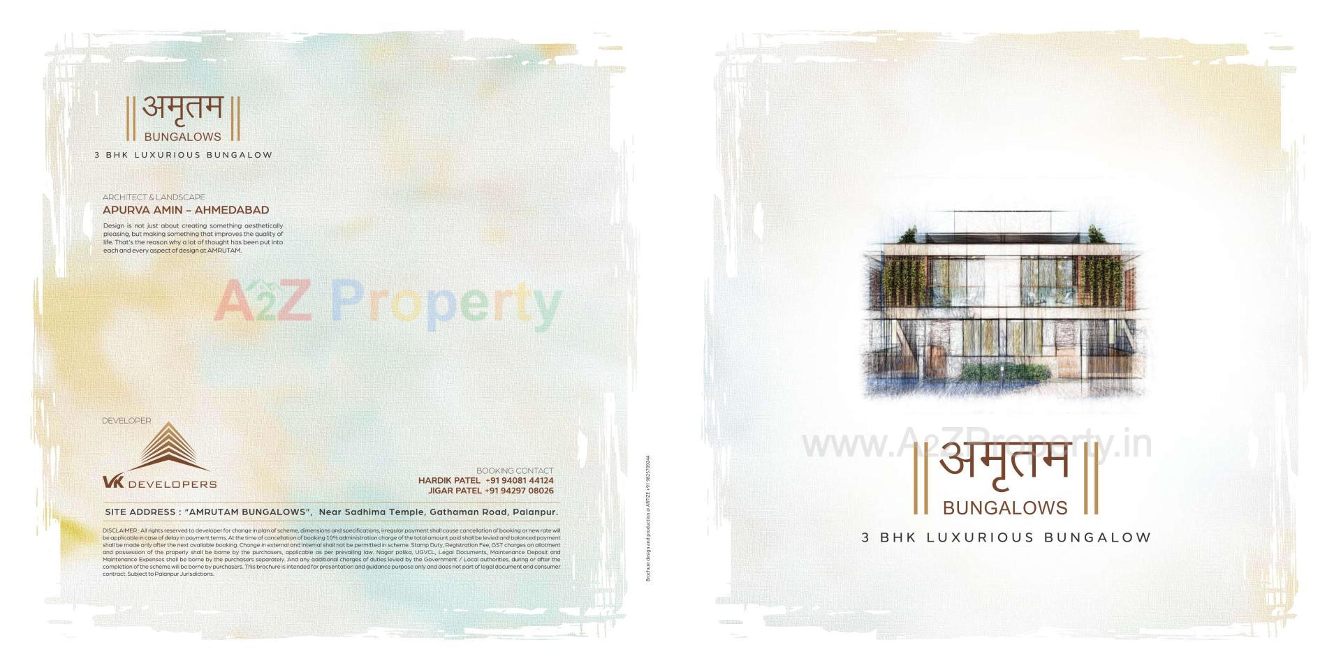  of real estate project Amrutam Bungalows located at Palanpur, Banaskantha, Gujarat