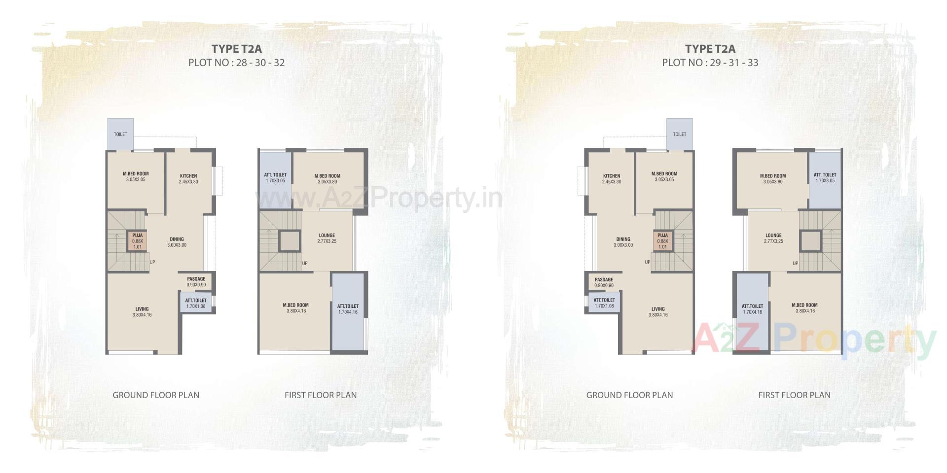 Layout of real estate project Amrutam Bungalows located at Palanpur, Banaskantha, Gujarat