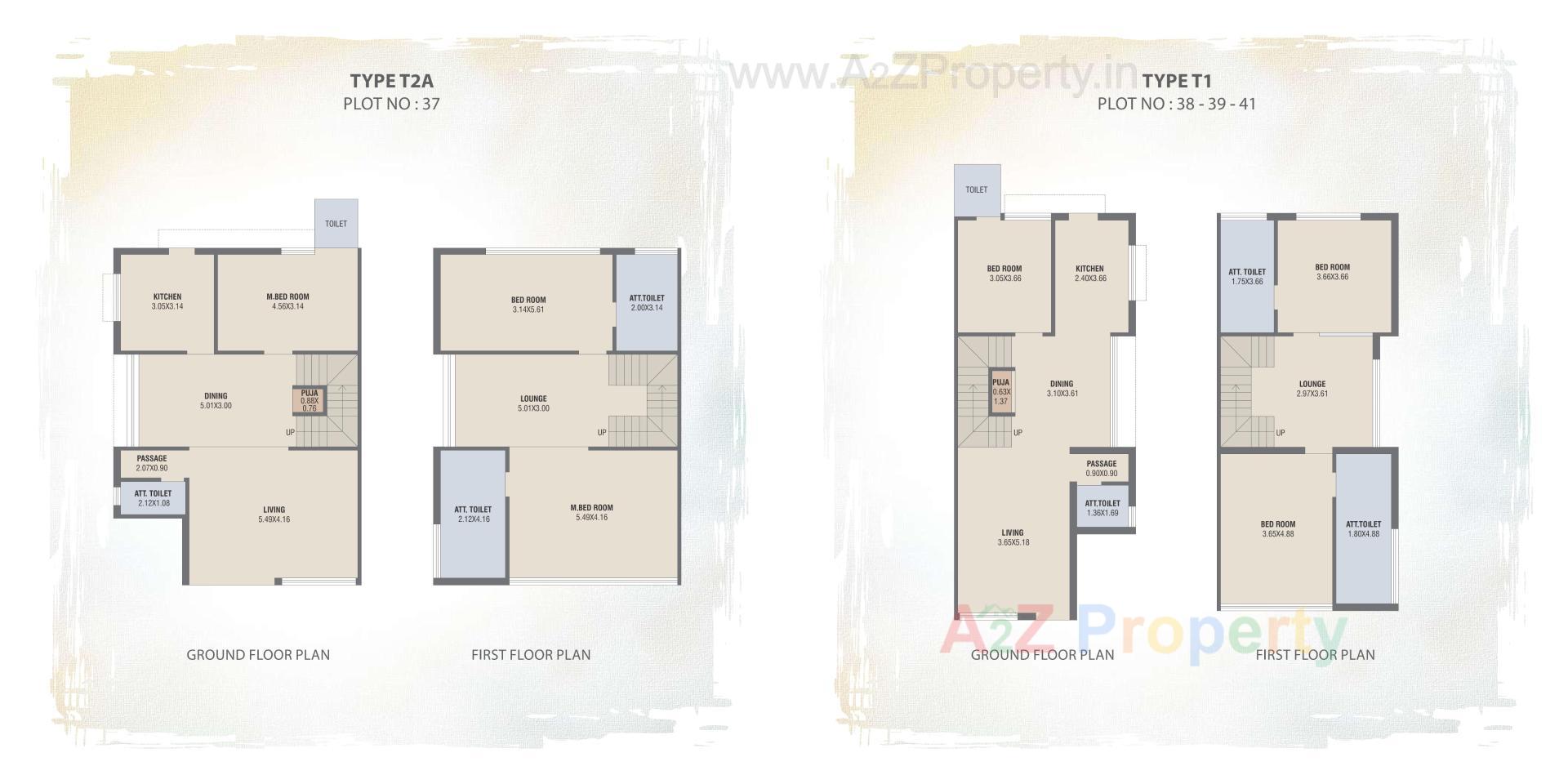 Layout of real estate project Amrutam Bungalows located at Palanpur, Banaskantha, Gujarat