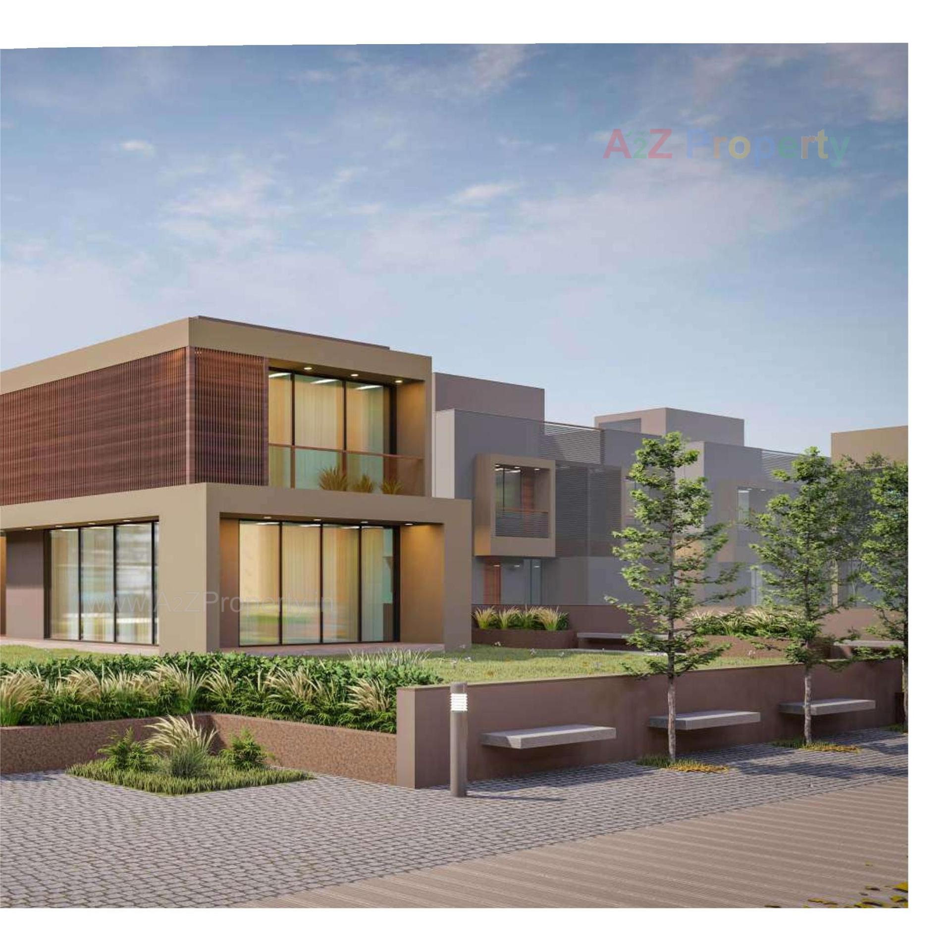 3D Elevation of real estate project Amrutam Bungalows located at Palanpur, Banaskantha, Gujarat