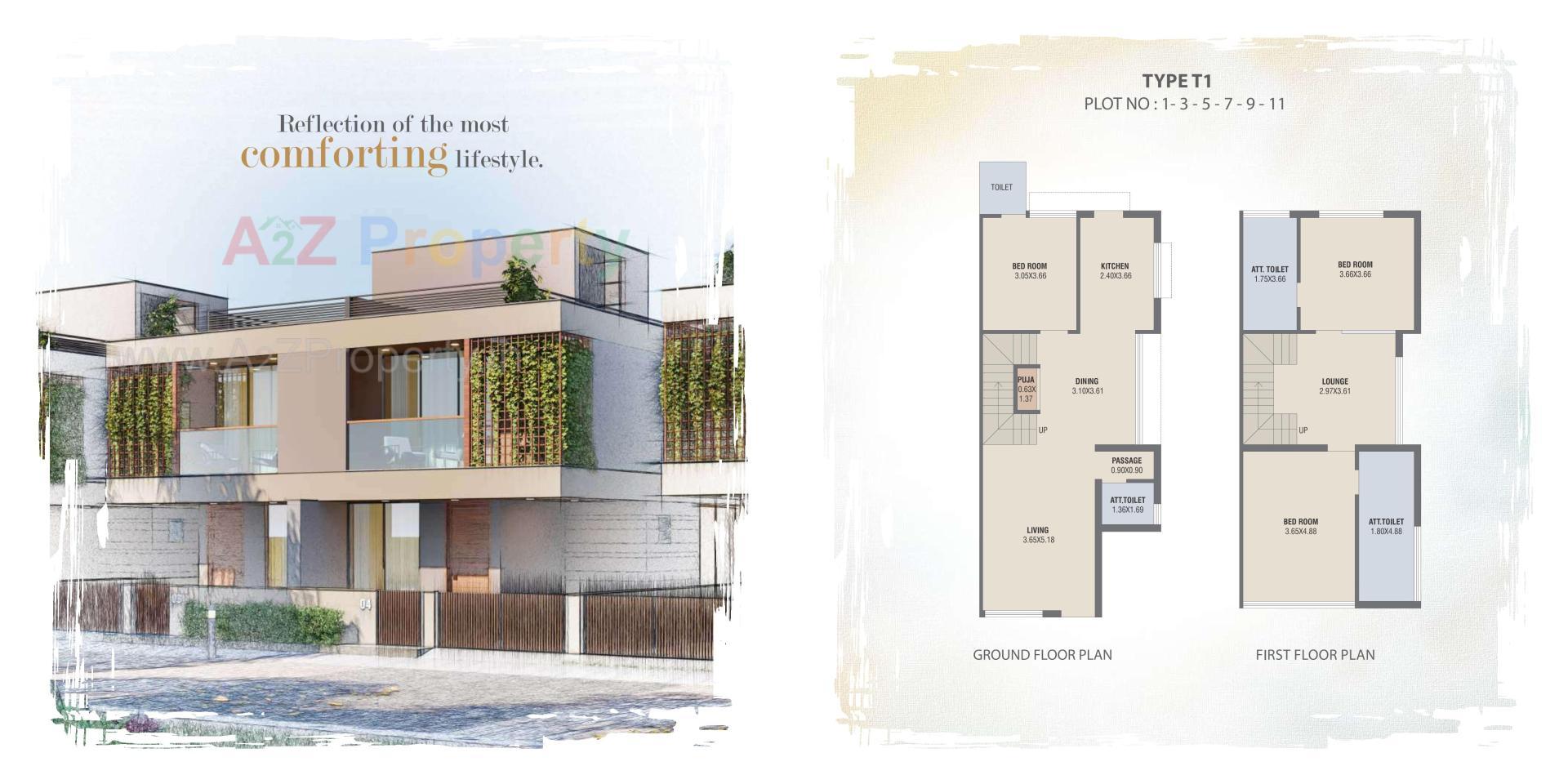 Layout of real estate project Amrutam Bungalows located at Palanpur, Banaskantha, Gujarat