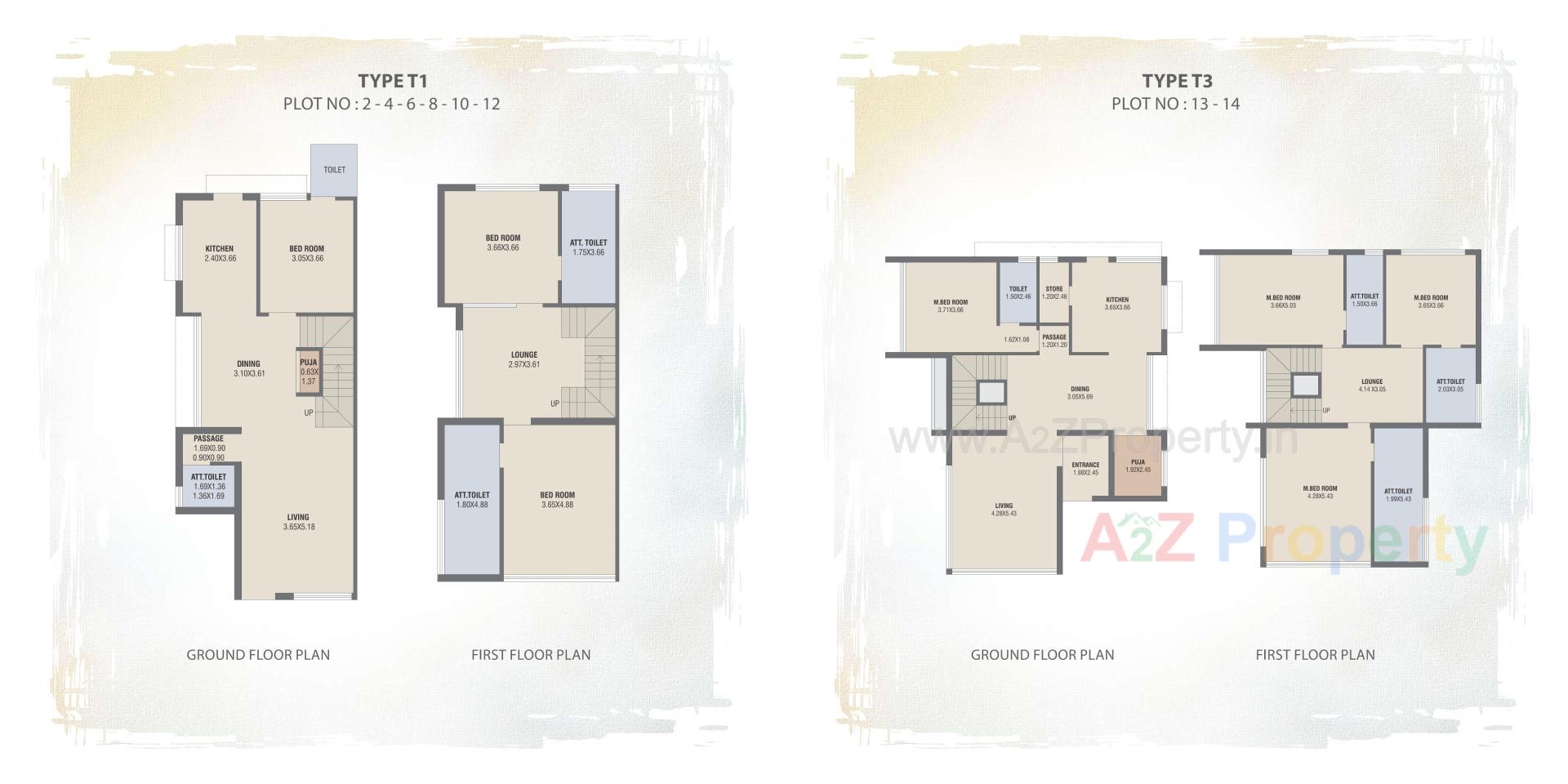 Layout of real estate project Amrutam Bungalows located at Palanpur, Banaskantha, Gujarat