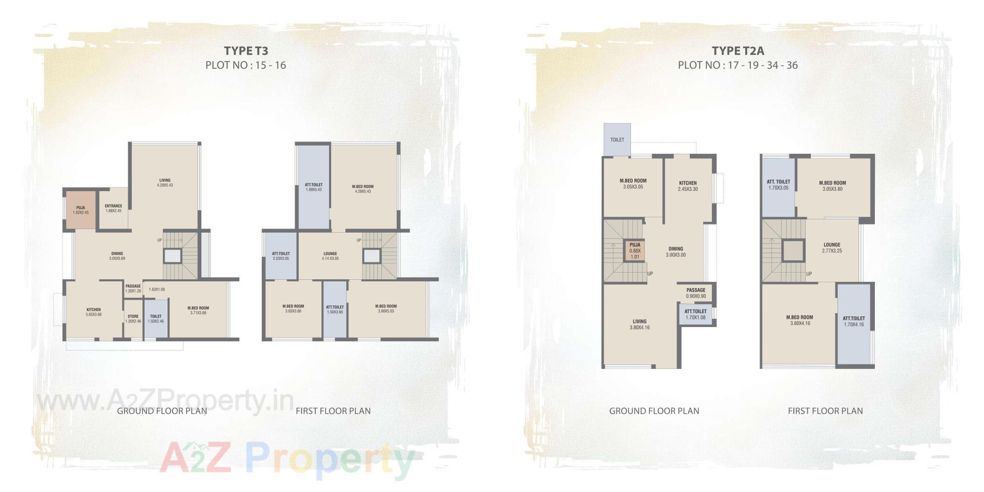 Layout of real estate project Amrutam Bungalows located at Palanpur, Banaskantha, Gujarat