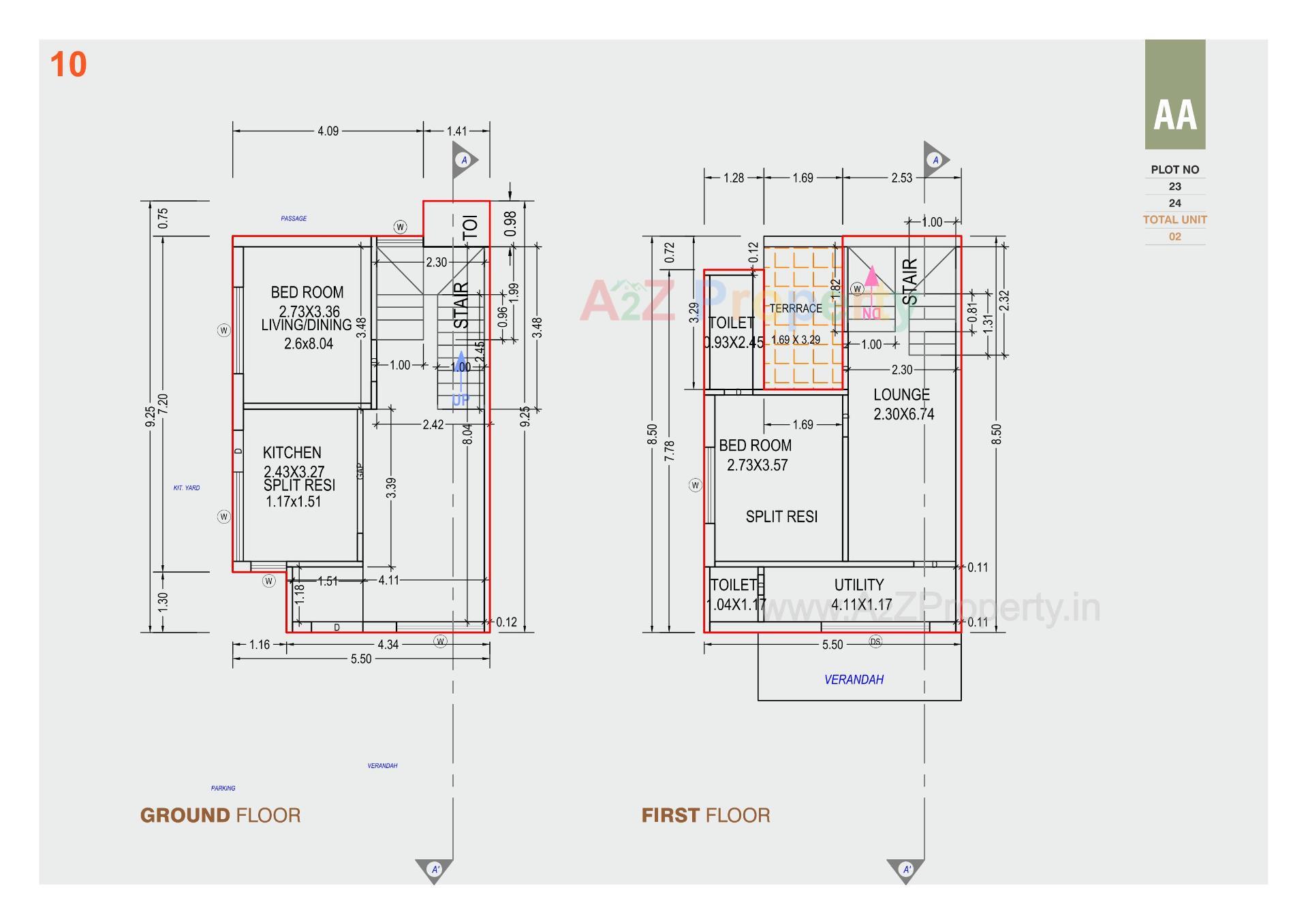 Layout of real estate project Amrutam Homes located at Palanpur, Banaskantha, Gujarat