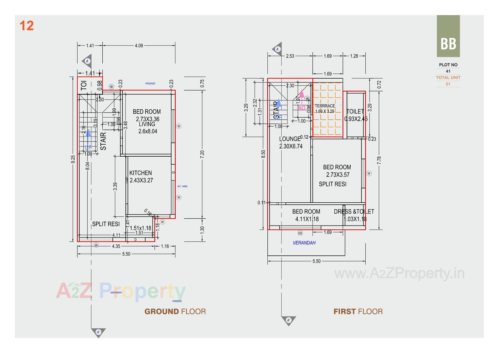 Layout of real estate project Amrutam Homes located at Palanpur, Banaskantha, Gujarat