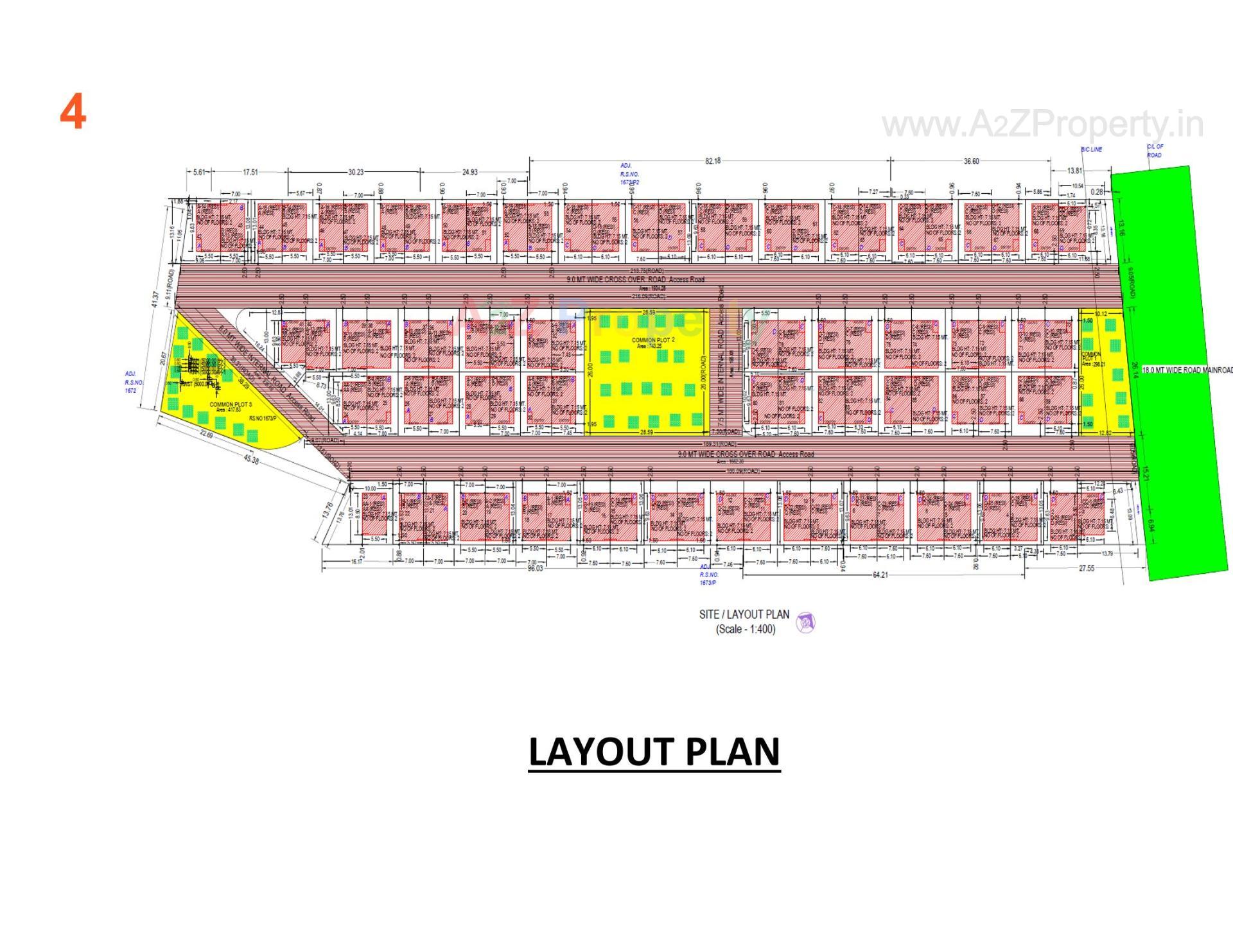 Layout of real estate project Amrutam Homes located at Palanpur, Banaskantha, Gujarat