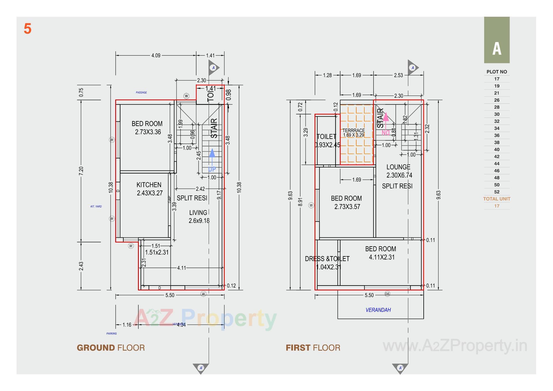 Layout of real estate project Amrutam Homes located at Palanpur, Banaskantha, Gujarat