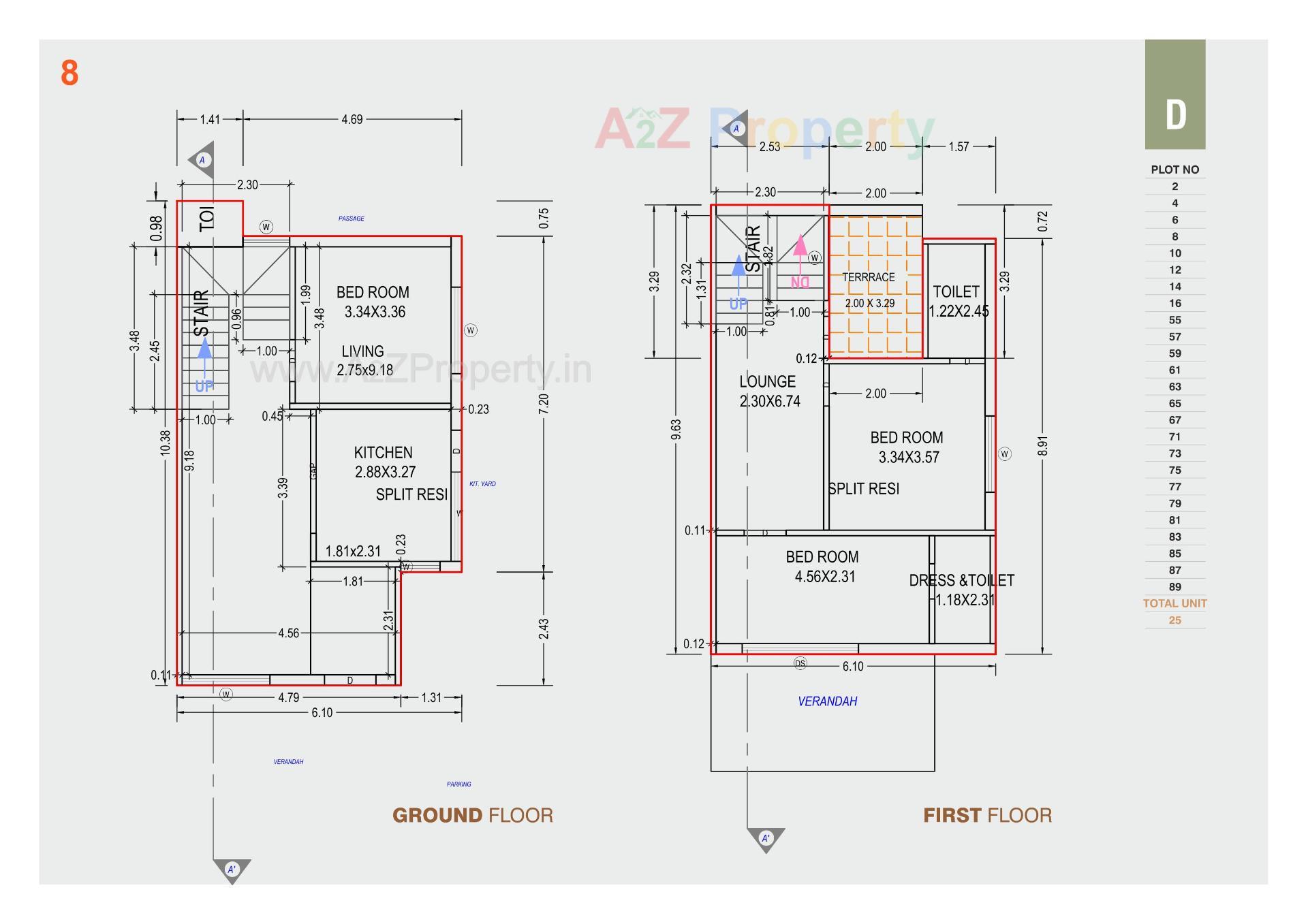 Layout of real estate project Amrutam Homes located at Palanpur, Banaskantha, Gujarat